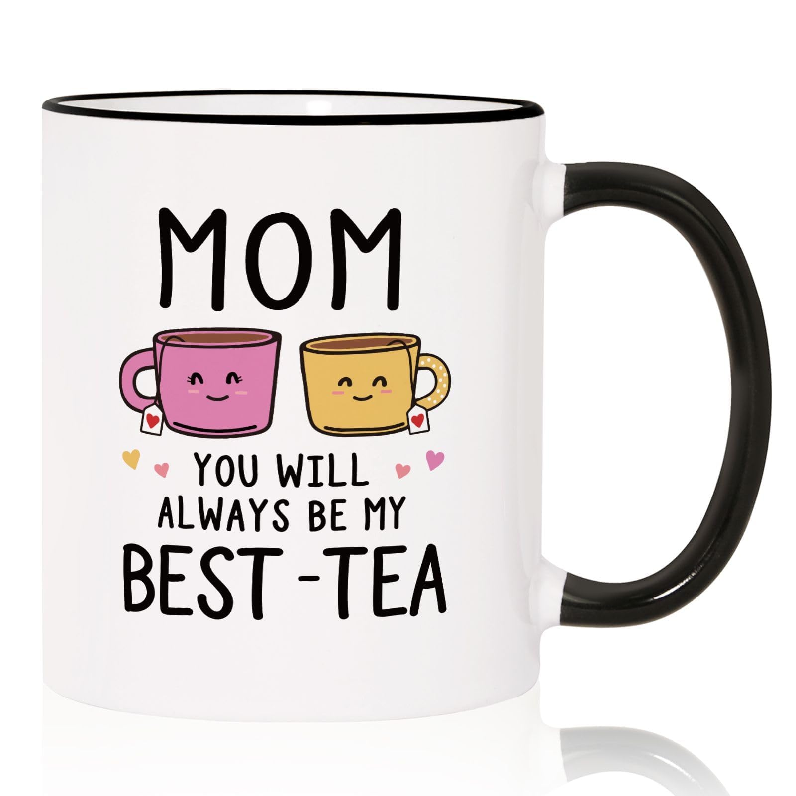 Aurahouse Mothers Day Gifts for Mom Mug, Moms Birthday Gift Ideas, Mom Gifts from Daughters Son, You Will Always Be My Best Tea Cup，Mama Gift for Christmas Thanksgiving Valentines Day