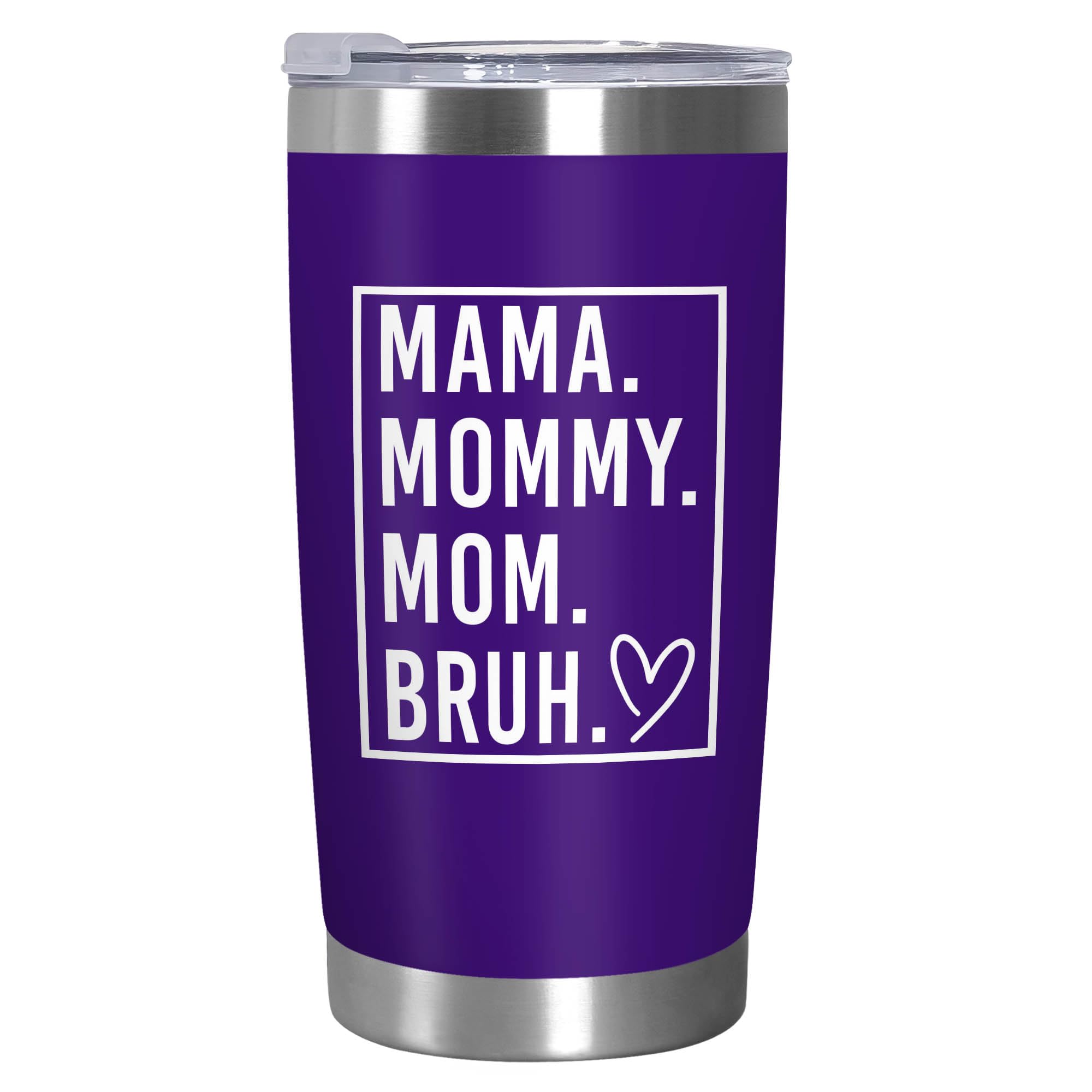 TEEZWONDER Mothers Day Gifts for Mom from Sons Daughters - Stainless Steel Insulated Coffee Tumbler with Lid 20 oz - Mom Birthday Gifts for Mama Mother-in-law, Funny Tumbler for Women
