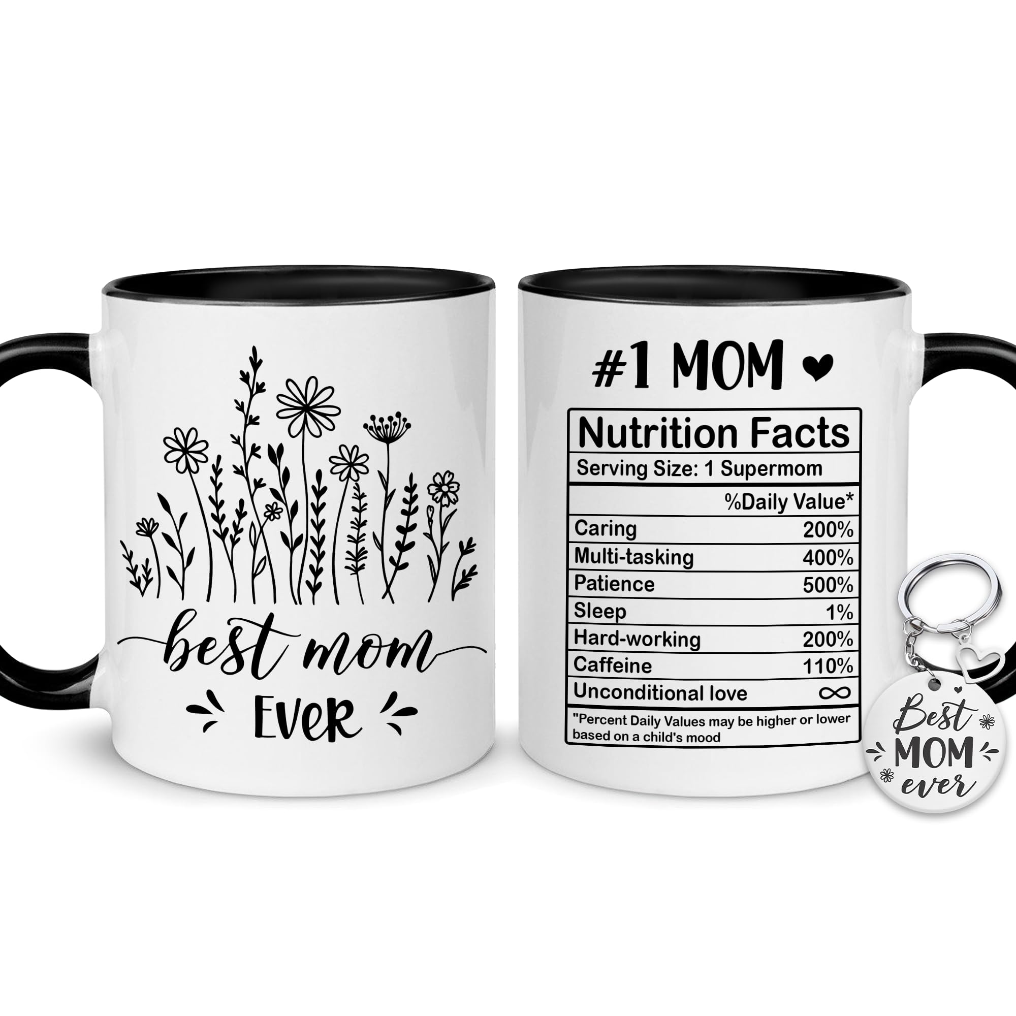 Hyturtle Mom Coffee Mug 11oz Gift For Women - Best Mom Ever Cup - Birthday Gift for Mom from Daughter, Son, Kids - Mama Gifts - Gifts For Grandma, Mother In Law On Mothers Day, Christmas