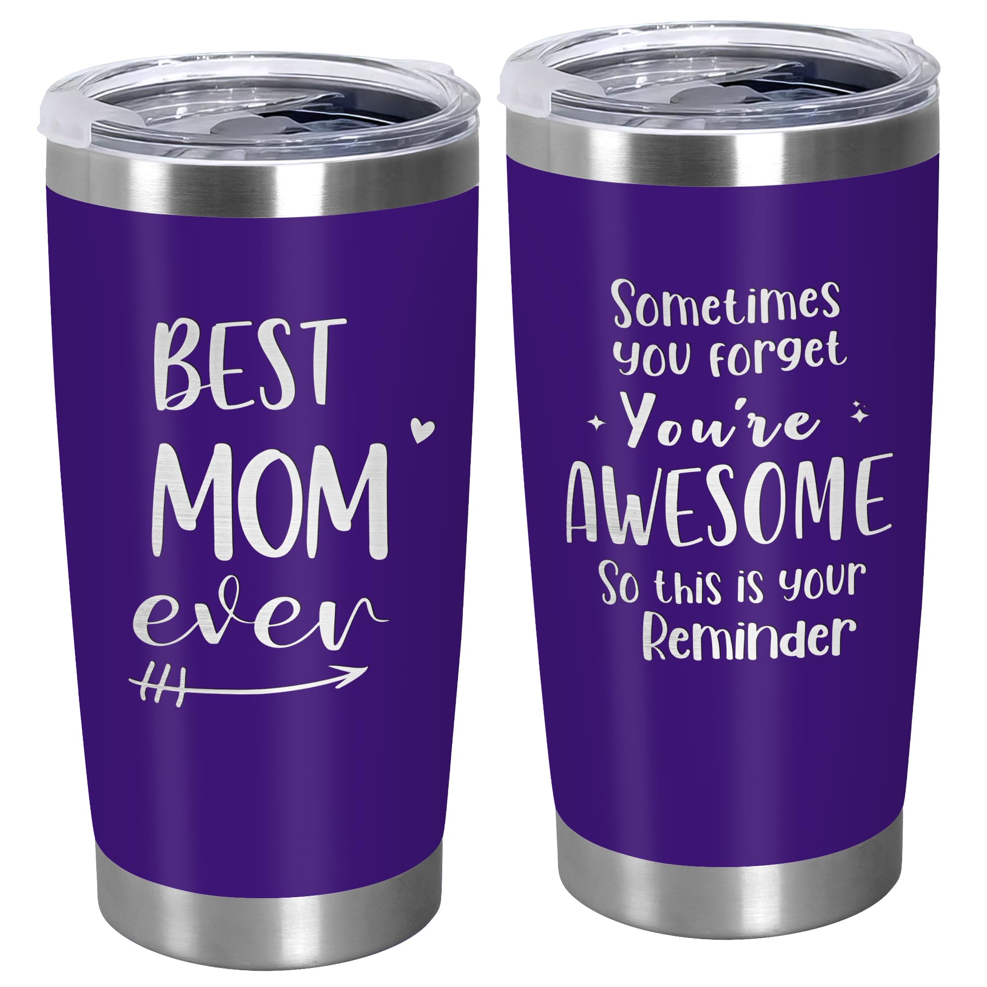 TEEZWONDER Mothers Day Gifts for Mom from Daughter Son - 20 oz Stainless Steel Insulated Coffee Tumbler with Lid - Mothers Day Mom Birthday Gifts for Women, Present for Mama Stepmom Mother-In-Law