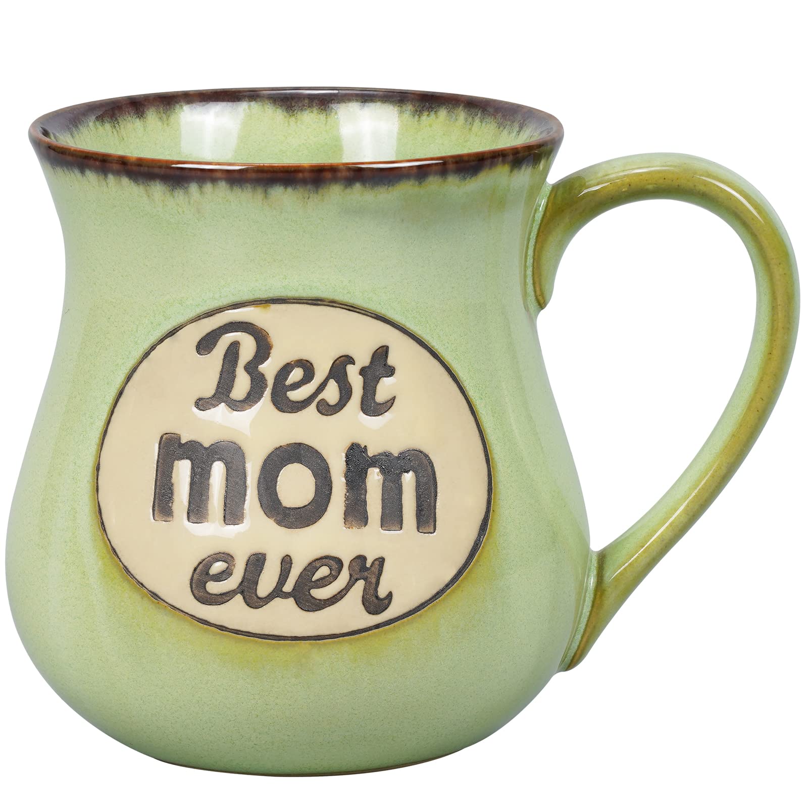 Mom Gifts for Women Best Mom Ever Funny Birthday Gifts for Mom, New Mom Gifts for Women, Mother, Wife, Pregnant Mom, Bonus Mom Christmas Gifts Ideas for Mom 16oz Green Coffee Mug, Mom Coffee Cup