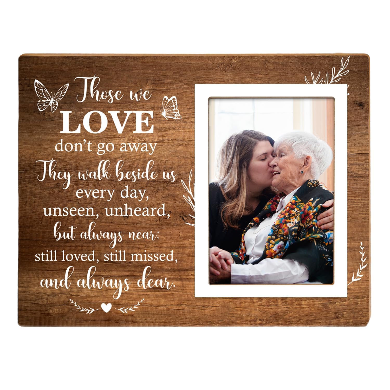 Memorial Picture Frame,Remembrance Picture Frame or Memorial Gift,Memorial Gifts for Loss of Loved One,Grandmother, Grandfather,Grandparents, Fits 4 x 6 Inch Photo