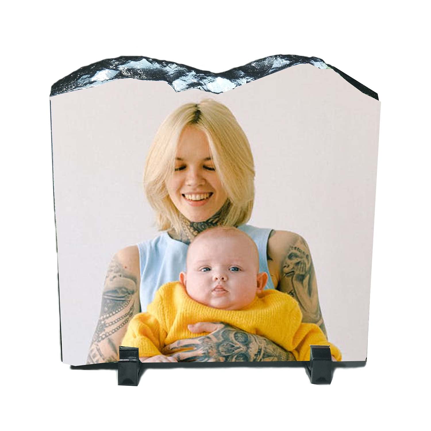 3D Photo Crystal Desk Picture Frames - Custom Portrait & Celebration Of Life Gifts - Office & Boyfriend
