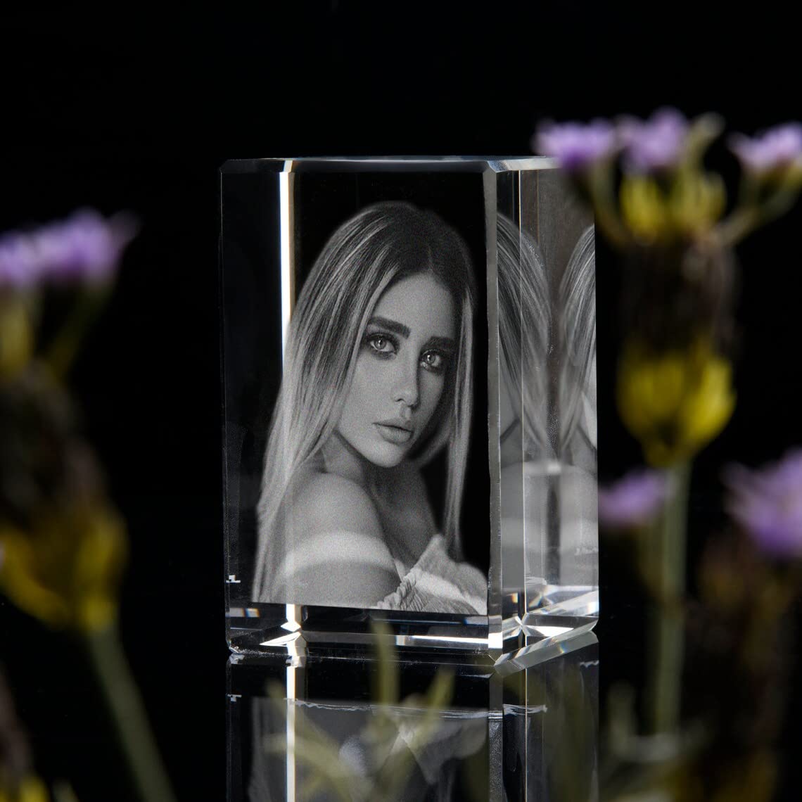 Personalized 3D Crystal Photo,Crystal Photo, 3D Photo Crystal,Hologram, ArtPix 3D Crystal Photo,Custom Crystal Gifts With Customizable Photo for Him, Her, Mom, Dad,3D Crystal Photo Personalized wit...
