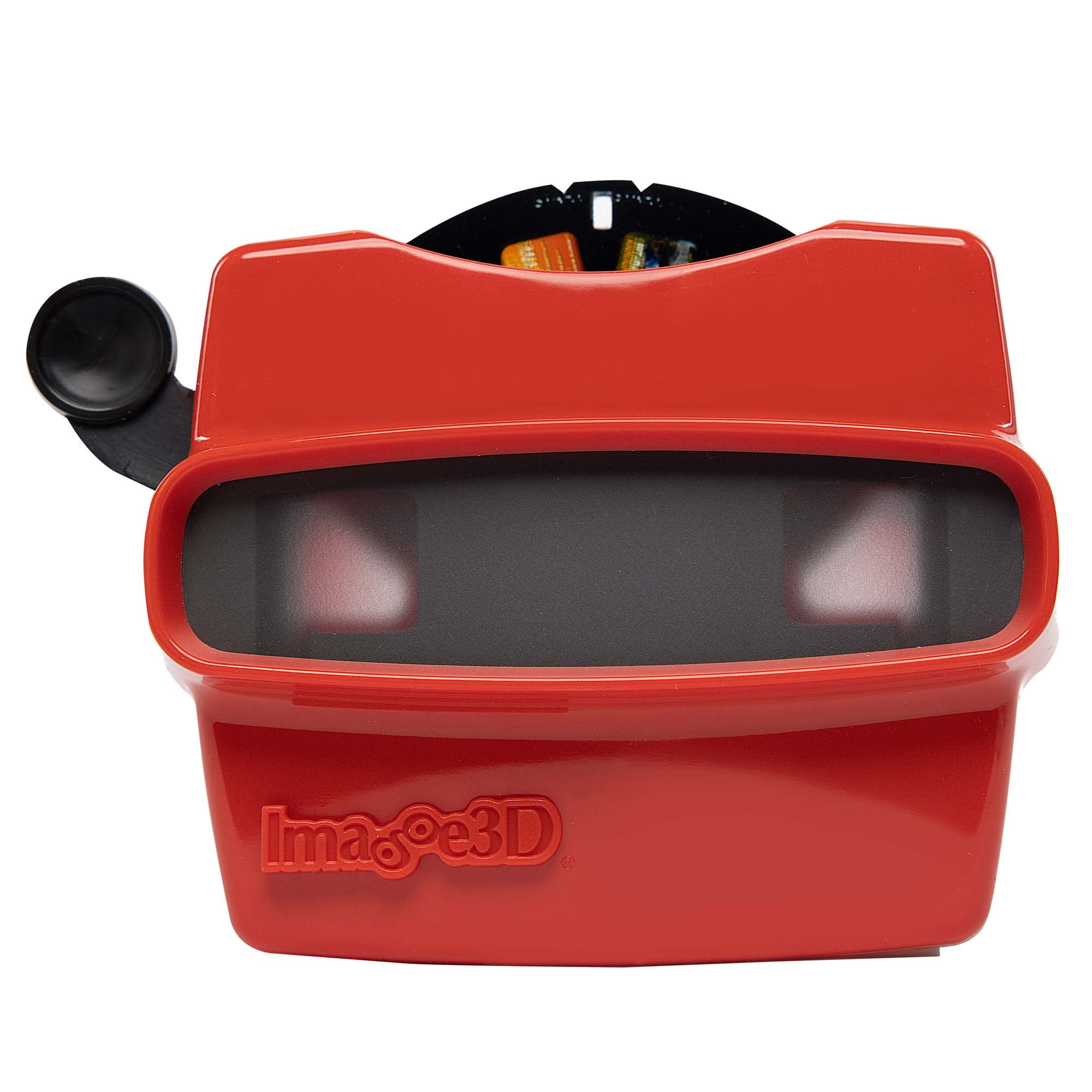 Custom Viewfinder Reel Plus RetroViewer - for Kids, & Adults, Classic Toys, Slide Viewer, Retro, Vintage, May Work in Old Toys (Red)