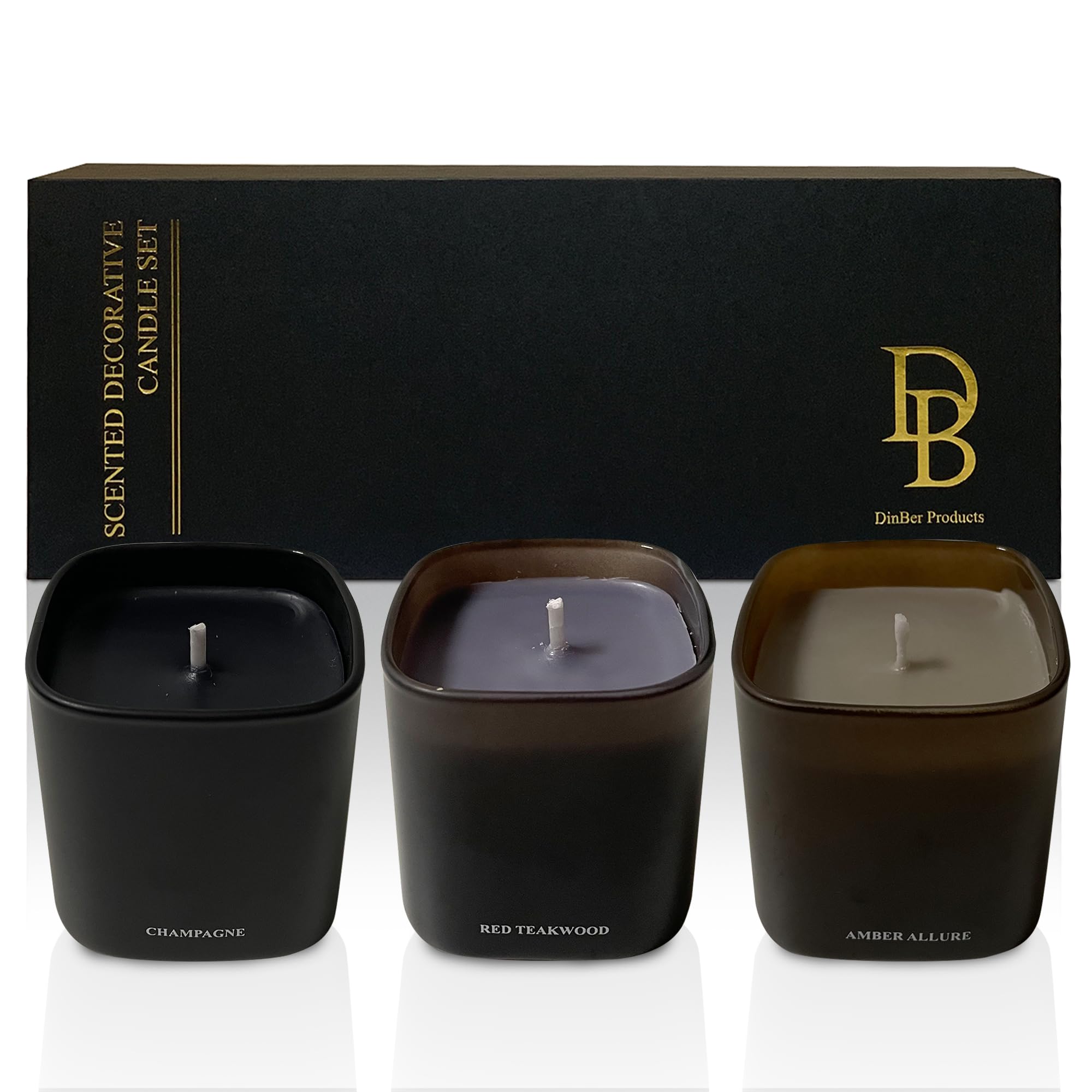 3pc Decorative Scented Candle Set - Luxury Aromatherapy Gift for Relaxation, Perfect for Home Decor, Self-Care, Birthdays, Holidays, Baby Showers, Best Friend, Bride, Women & Special Occasions