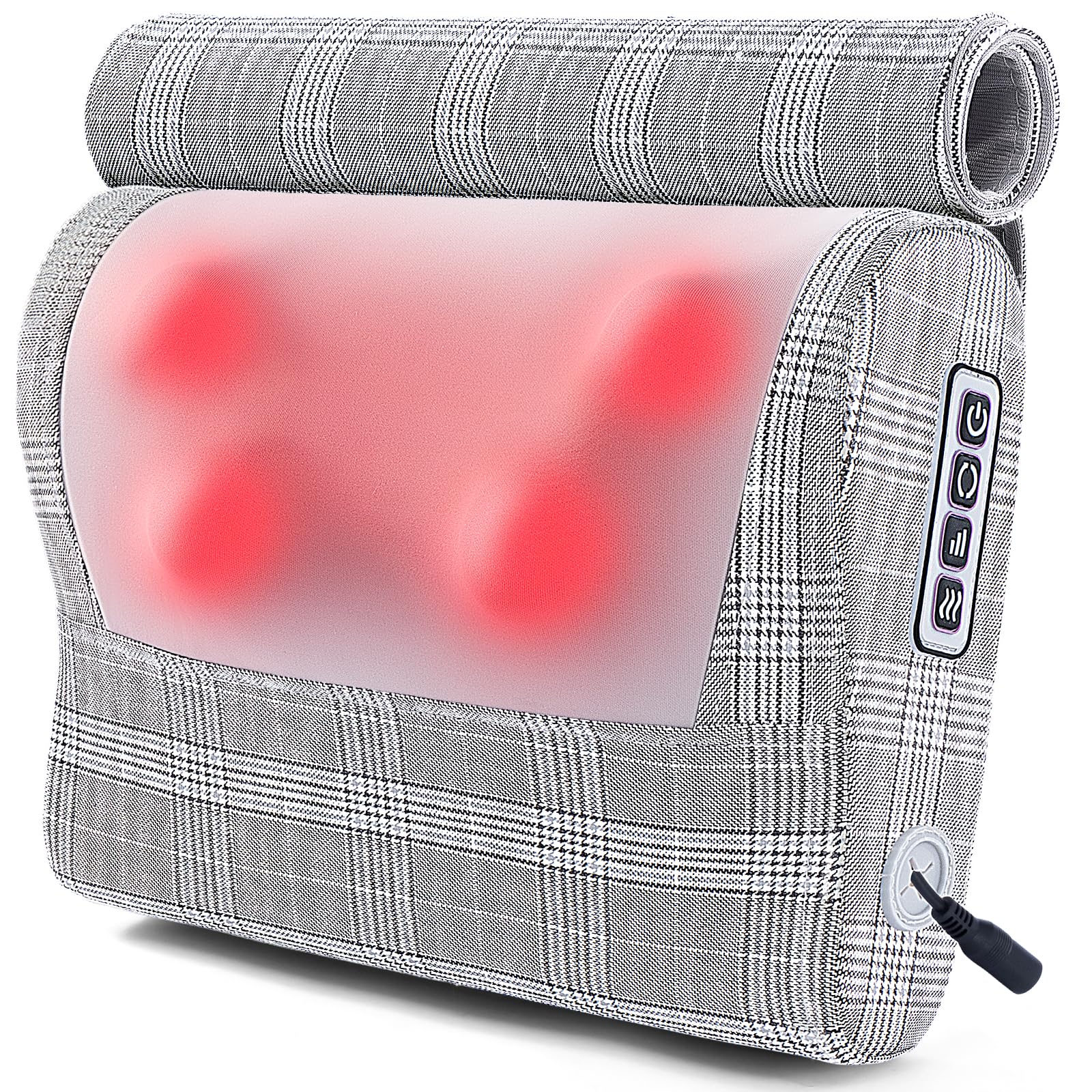 Papillon Back Massager, Shiatsu Neck Massager for Pain Relief Deep Tissue with Heat, Electric Kneading Massage Pillow for Back, Shoulder, Foot, Muscle Pain Relief, Gifts for Women/Men/Mom/Dad