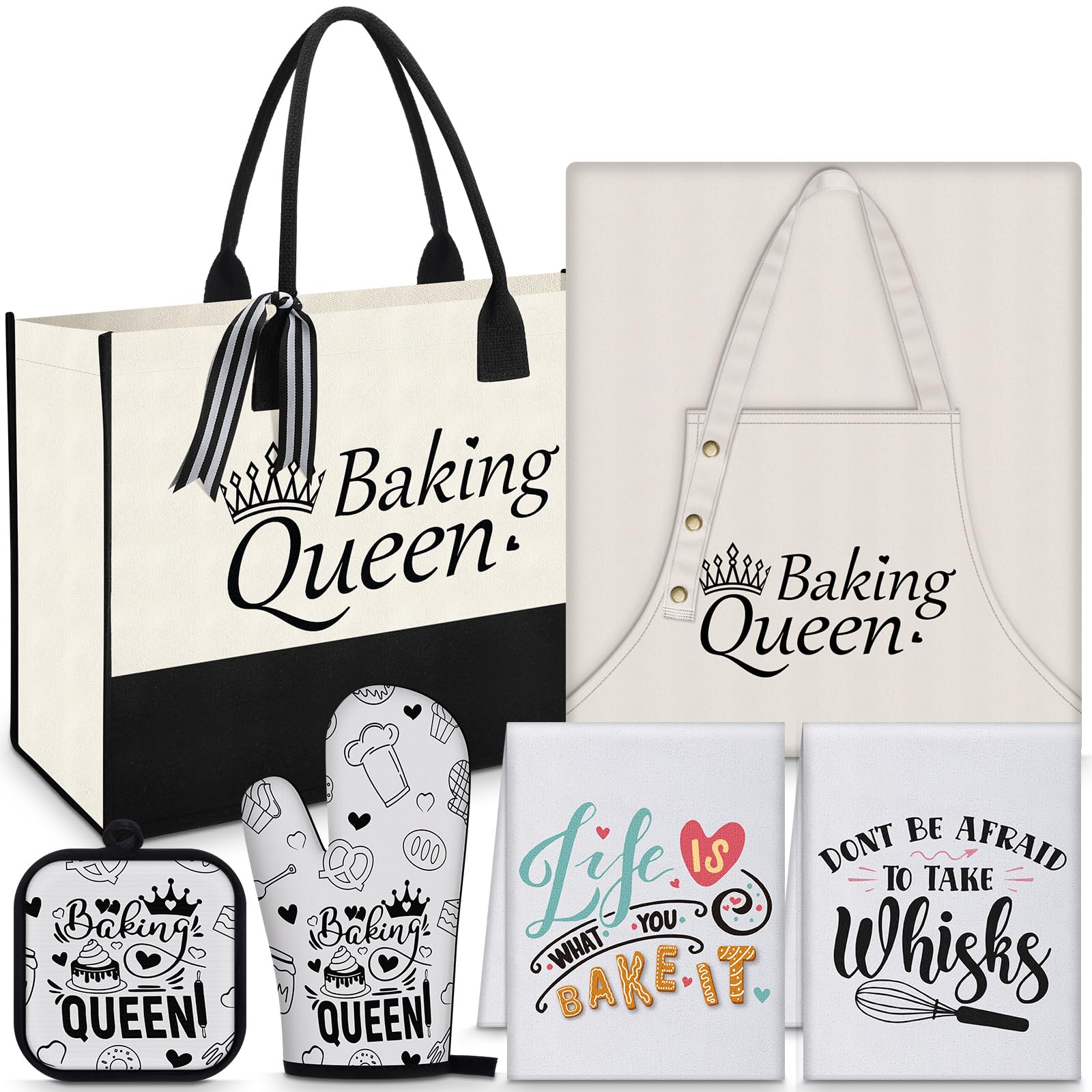 6 Pcs Baking Gifts Set Fun Bake Gifts for Women Birthday Presents for Baker Mom Sister Wife Aunt