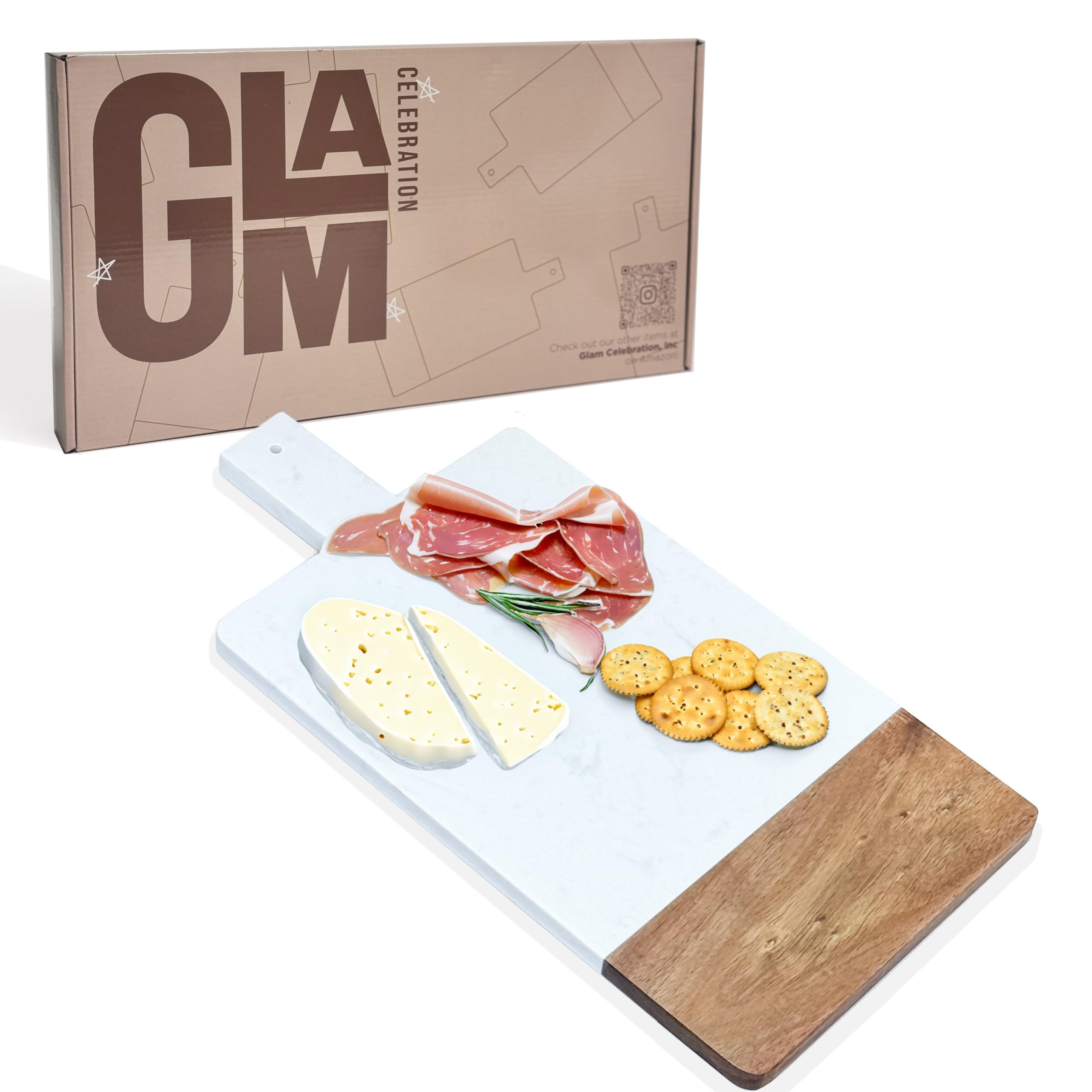 Personalized Charcuterie Boards Gift Set, Marble and Wood Cheese Board Set with Handle, Custom Cutting Board Charcuterie Board, Charcuterie Boards With Handle