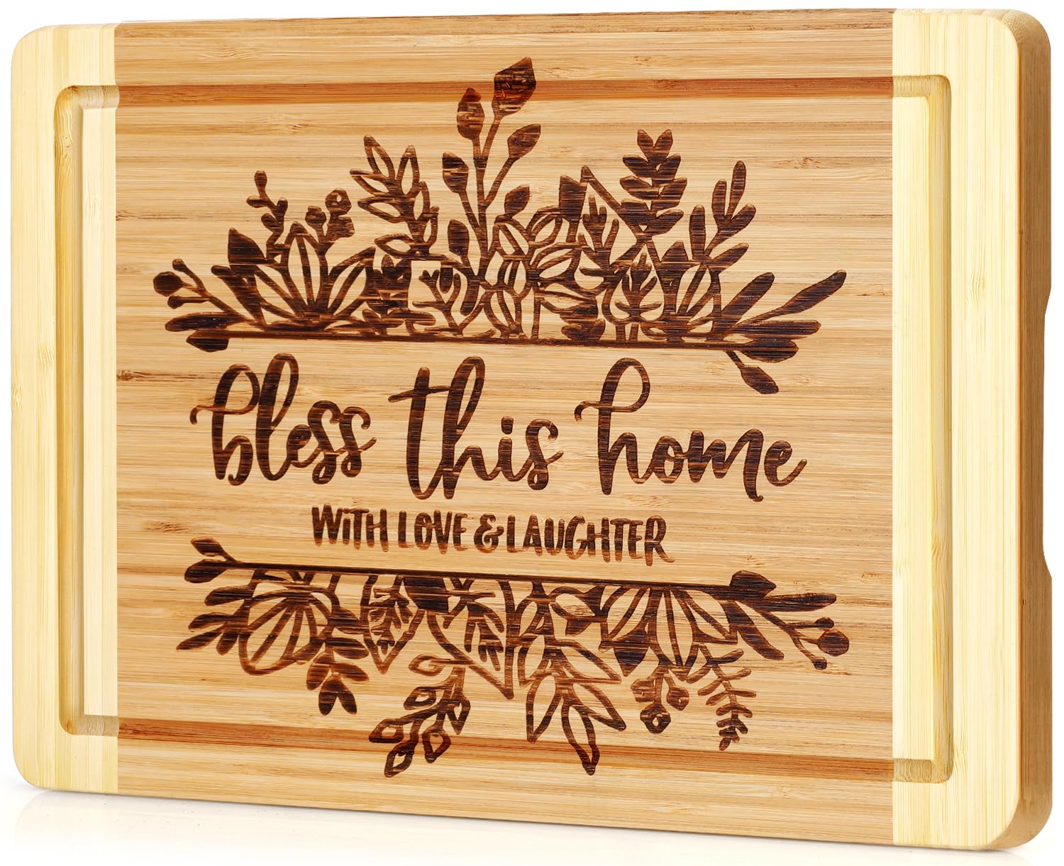 House Warming Gifts New Home, Engraved Cutting Board Housewarming Gifts, New Home Gift Ideas for New Homeowner, New House Gifts for Women Men Couple Neighbor Friend Family - Bless This Home