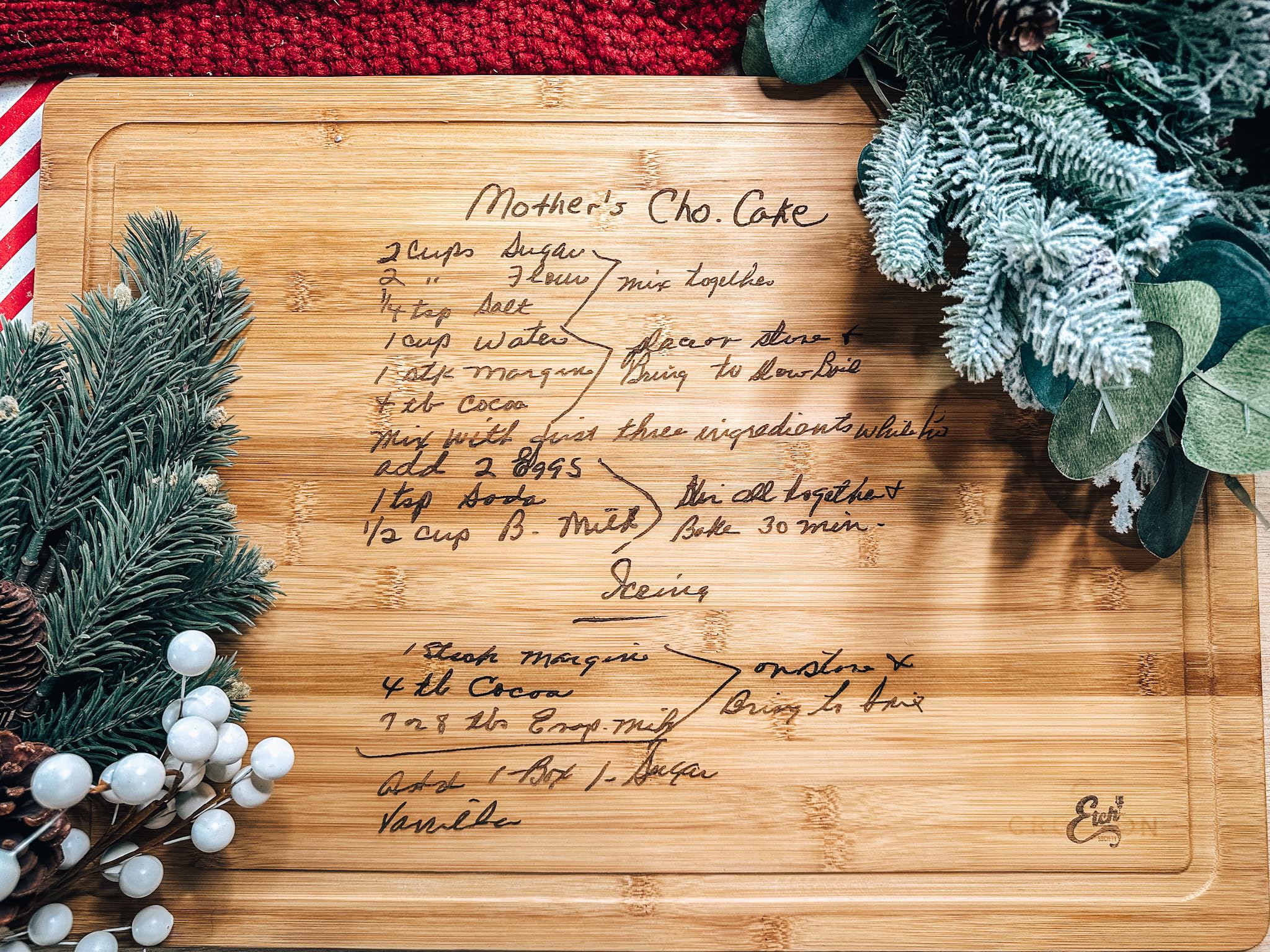Handwritten Recipe cutting board | Personalized handwritten recipe cutting board | Custom cutting boards | Family Gifts | Charcuterie Board | Christmas Gifts