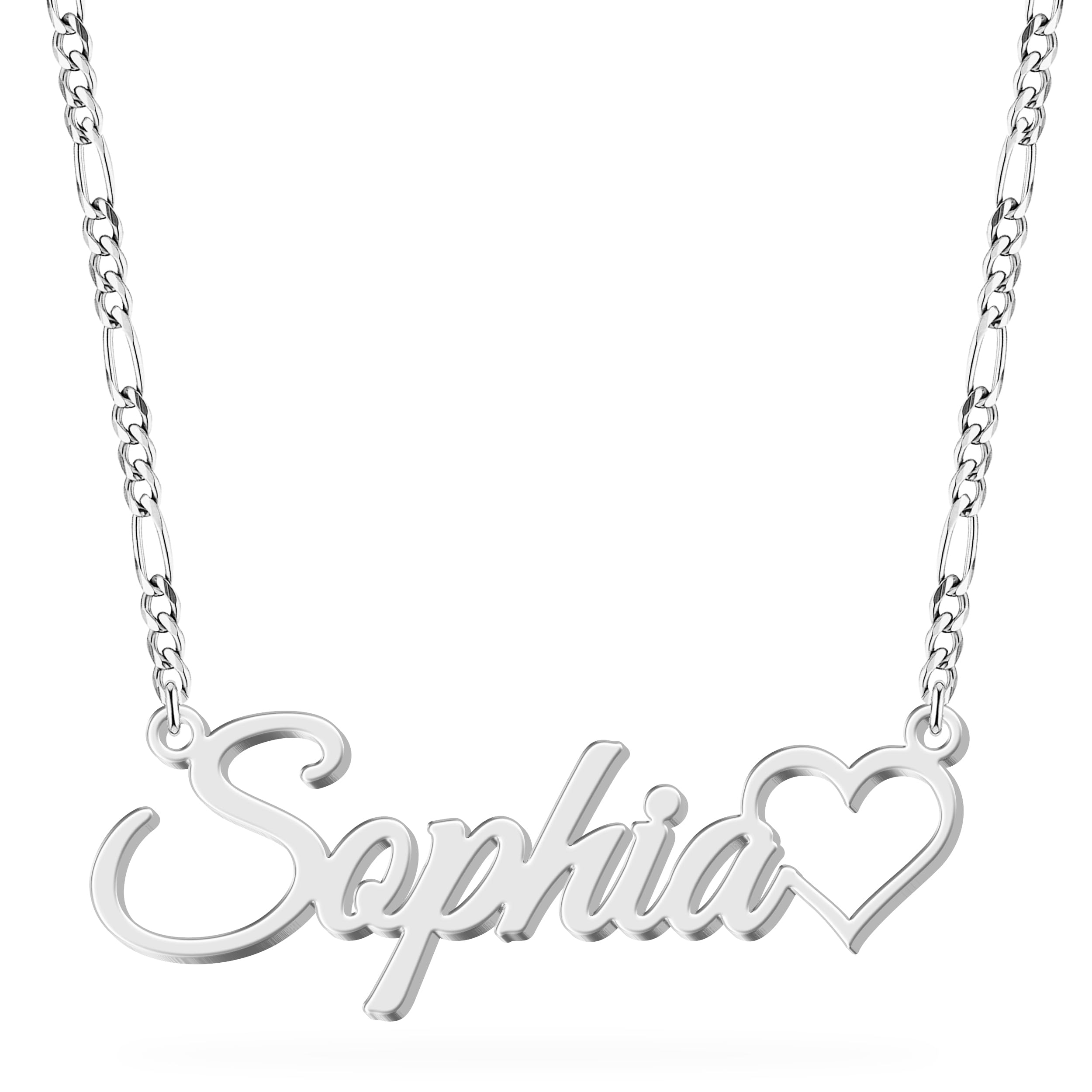 Custom Name Necklace - 925 Sterling Silver & 316 Stainless Steel, 14 Fonts & Multi-Language Options, 4 Colors, 5 Chain Styles, Personalized Gift with Premium Box