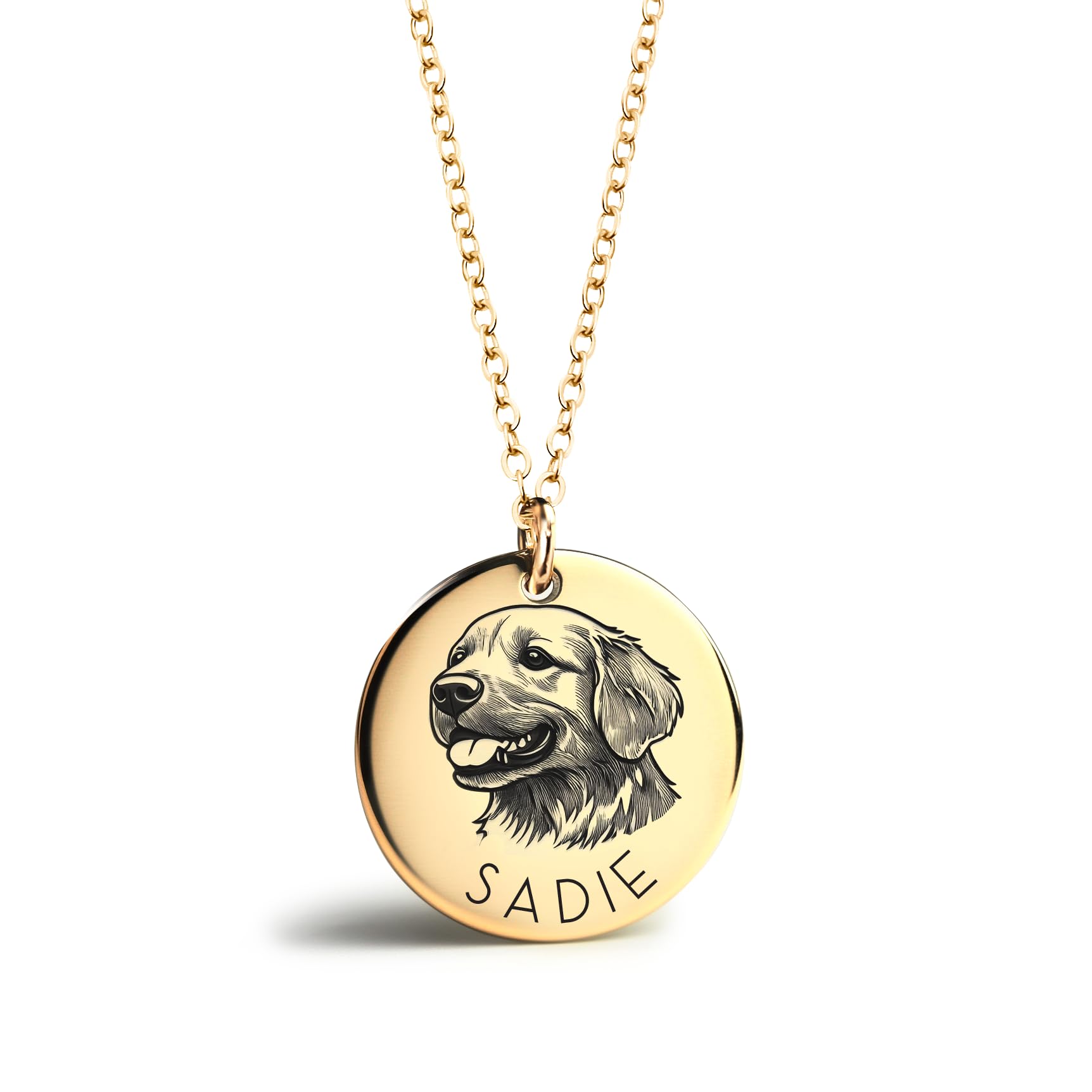 MignonandMignon Personalized Pet Portrait Necklace – Custom Jewelry Gift for Dog or Cat Lovers Unique Holiday Gifts for Her -LCN-AP