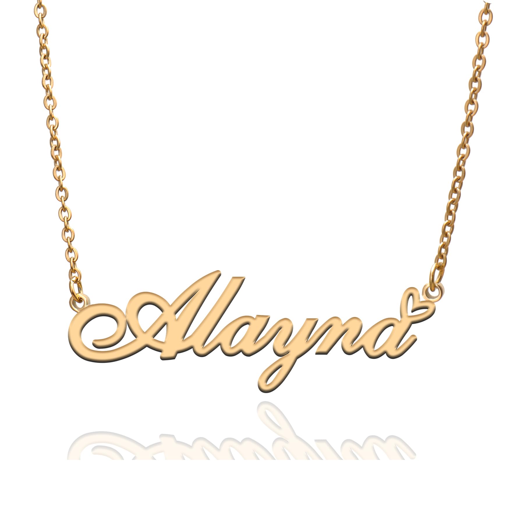 Custom Name Necklace Customized Personalized Plated Necklace for Mother Daughter Friendship Women Valentine's Day Christmas Birthday New Year Party