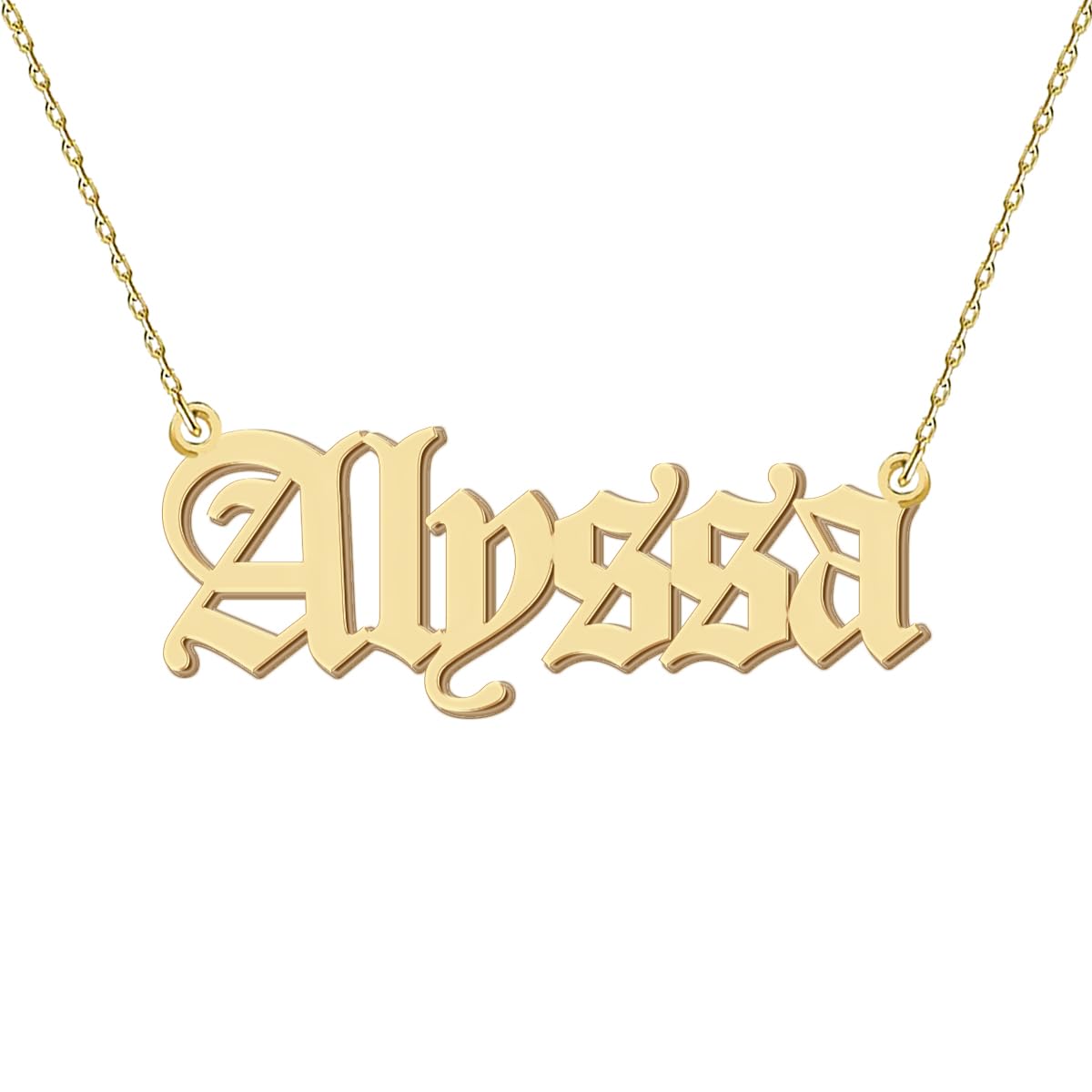 Personalized Name Necklaces Custom Initial Pendant Jeweley for Girls Women New Mom Gift