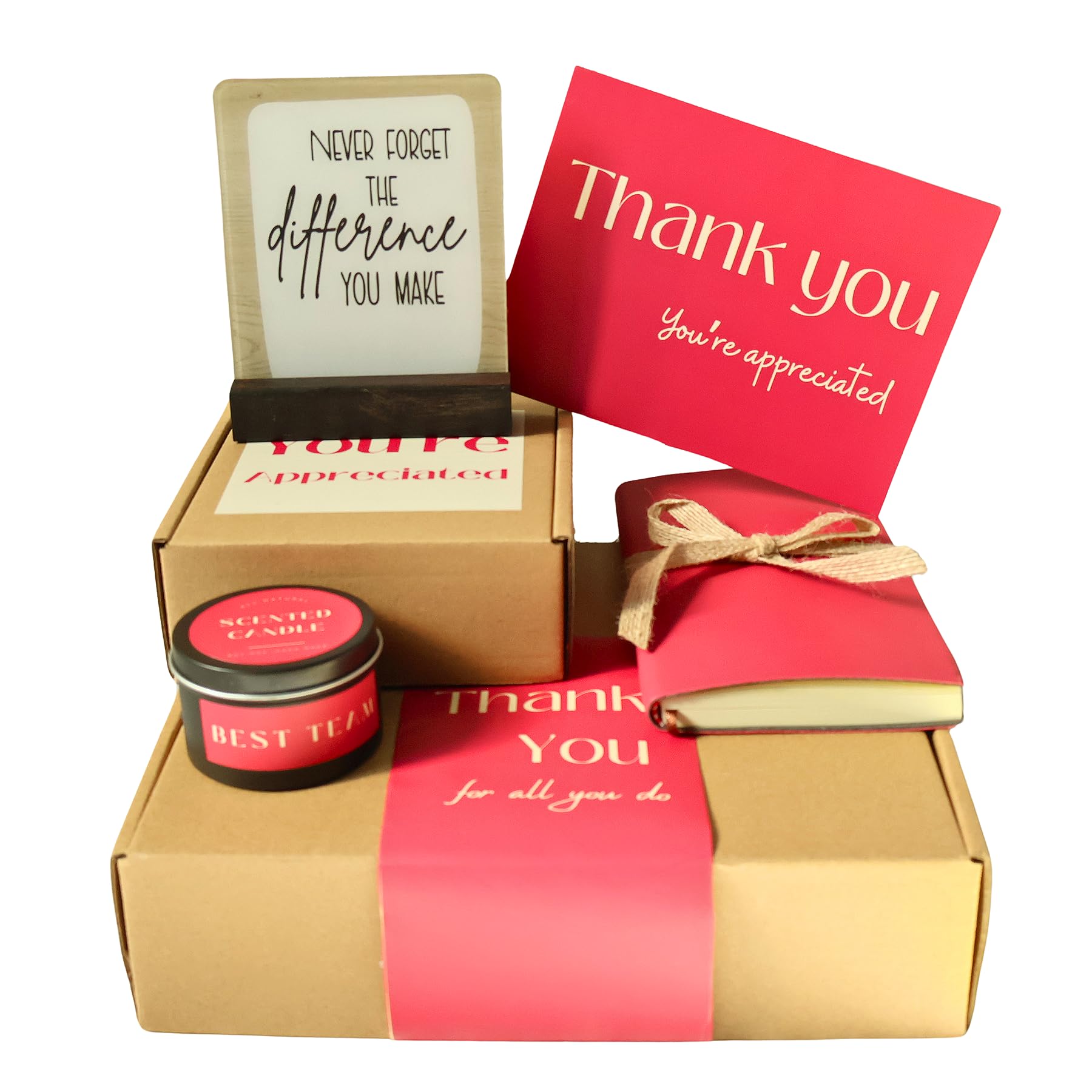 Thank You Gifts for Coworkers,Employee Appreciation Gifts Bulk,Thank You Gift Basket,Appreciation Gifts for Coworkers,Team Appreciation Gifts for Employees,Work Anniversary Present (Fuchsia)