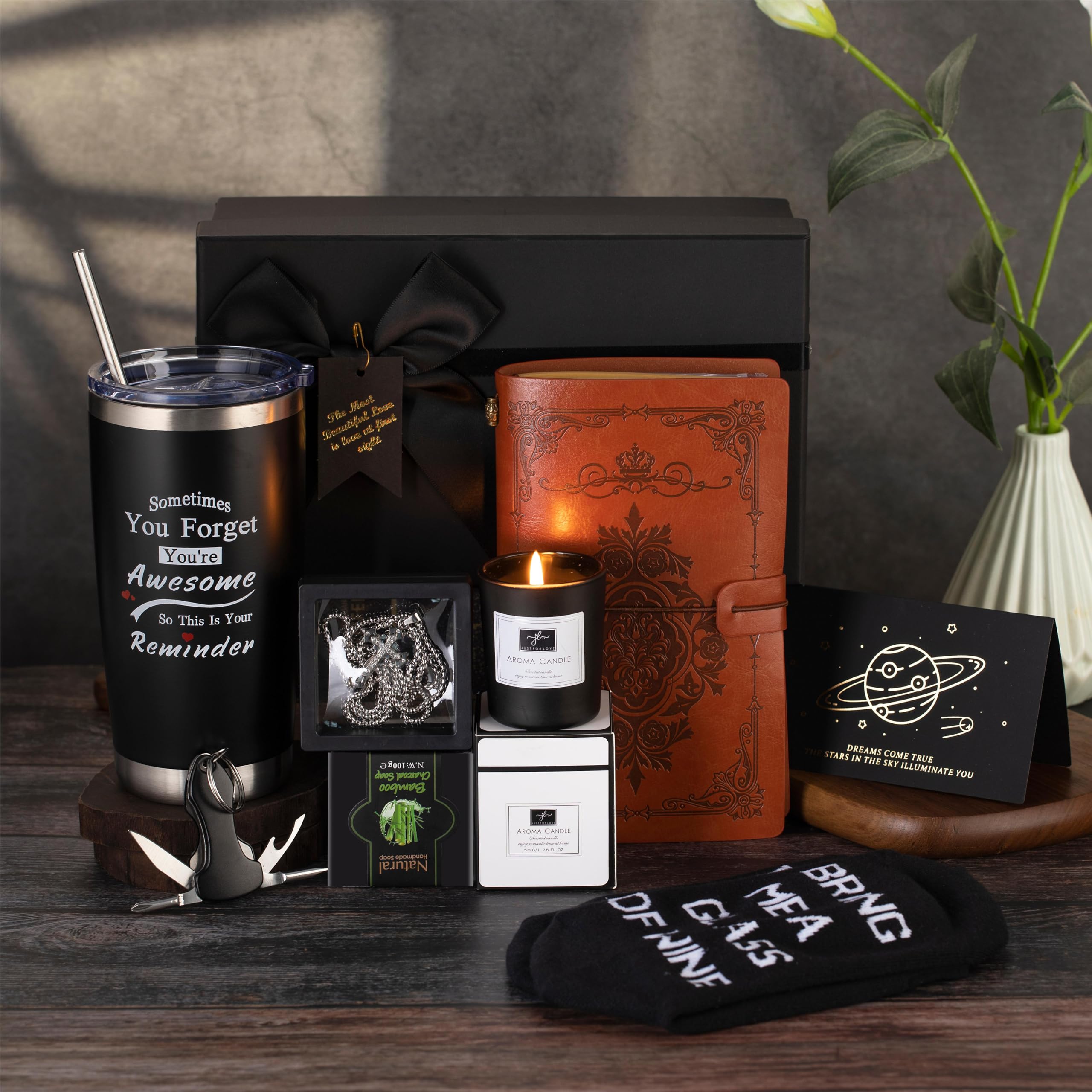Birthday Gifts for Men,Man Gifts Basket Ideas Set for Him,Men's Birthday Gift Box Presents for Dad, Husband, Brother, Son, Boyfriend, Friend, Male, Coworker Retirement Gifts Christmas Gift Box for Men