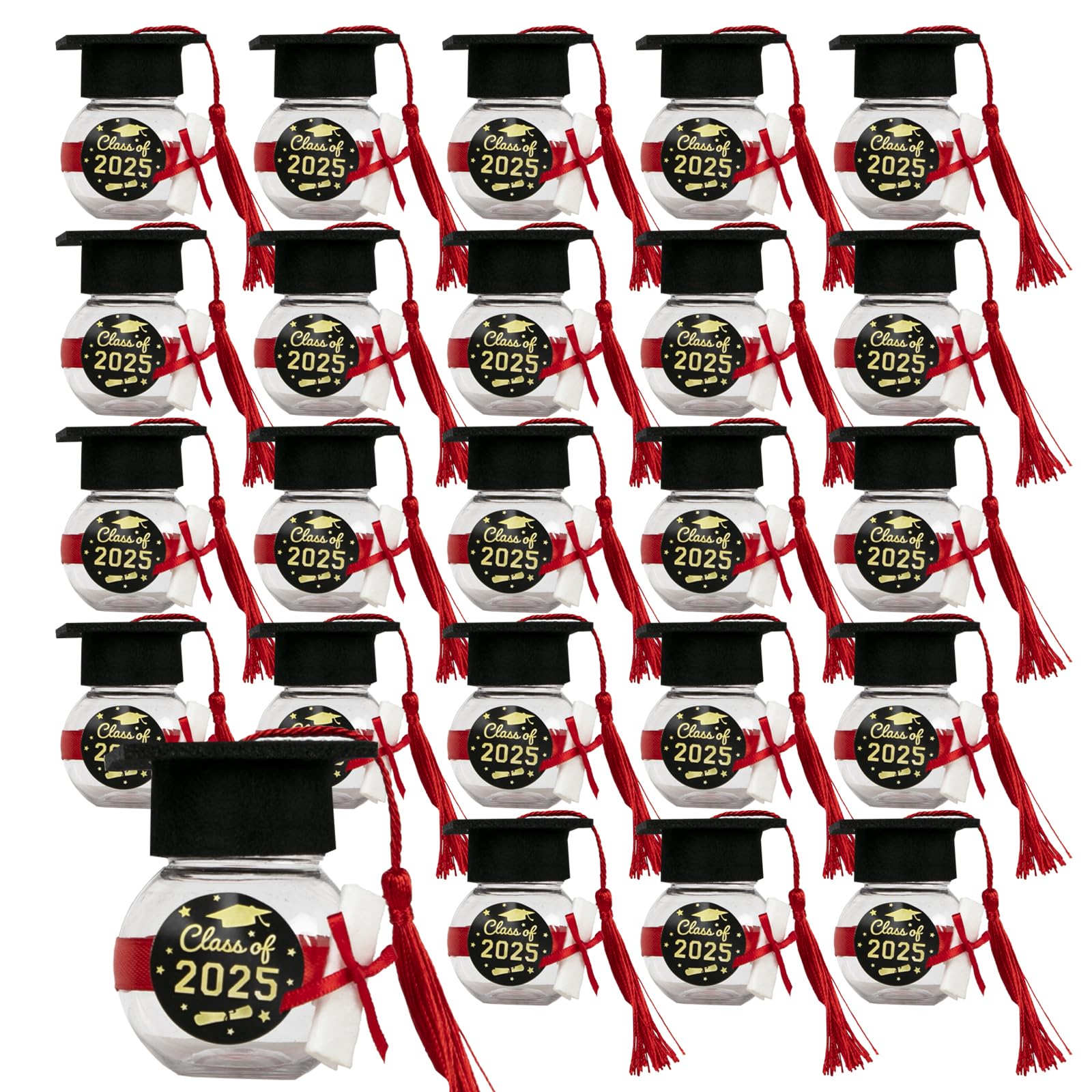 24 Sets Graduation Candy Boxes Graduation Cap Gift Box Graduation Party Favors Graduation Cap Candy Jar Containers with Tassel Graduation Centerpieces for School Graduation Ceremony Party