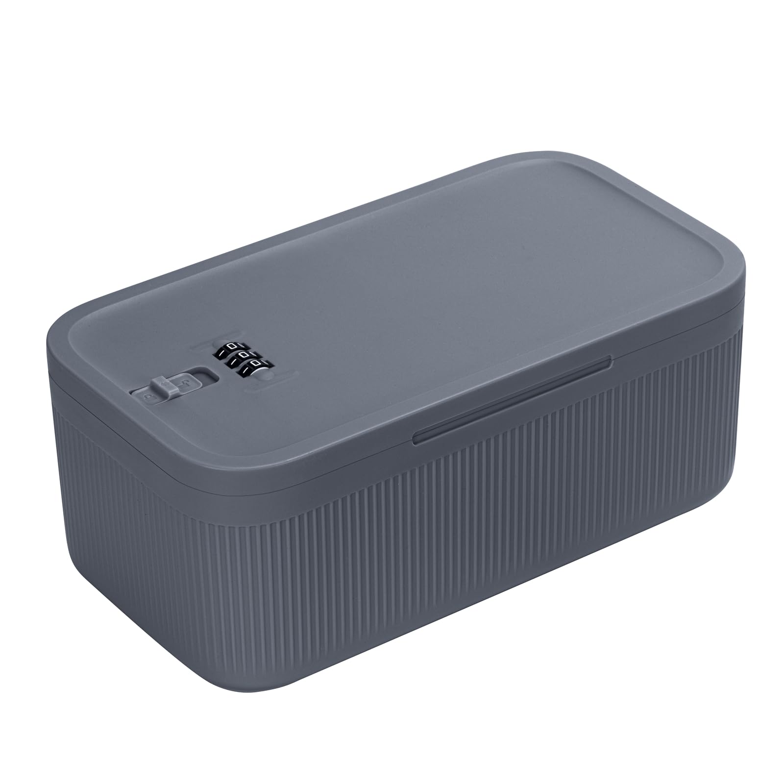 Lockable Storage Box,Medicine Lock Box Travel Case,Refrigerator Bin Container for Food,Medicines,Snacks,Locking Mobile Cell Phone Smart Device Jail,Small Lockbox for Office,Home,School,Father Gift