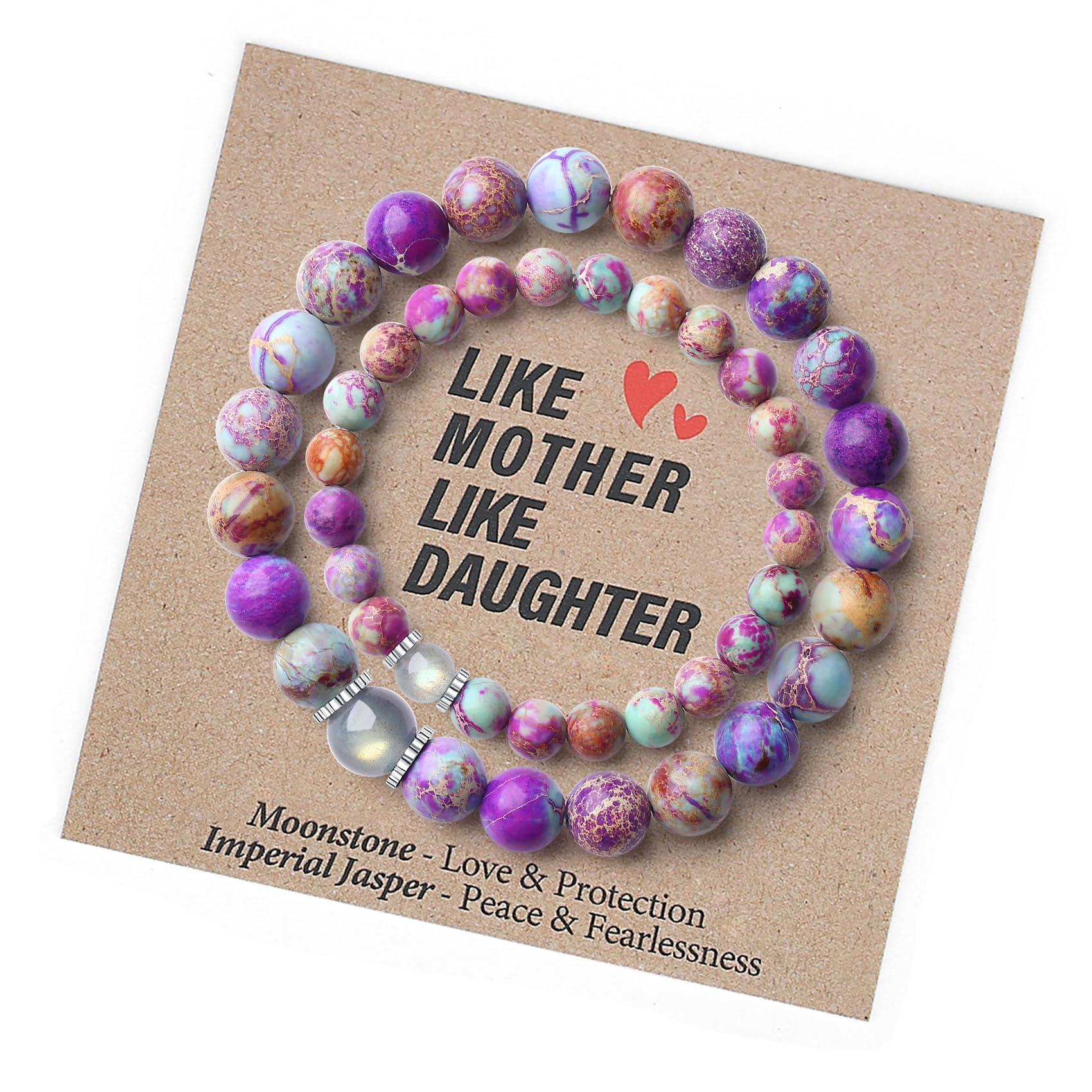Natural Gemstone Bracelet Gifts for Daughter Mom Sister Niece Aunt Wife Girlfriend Grandma