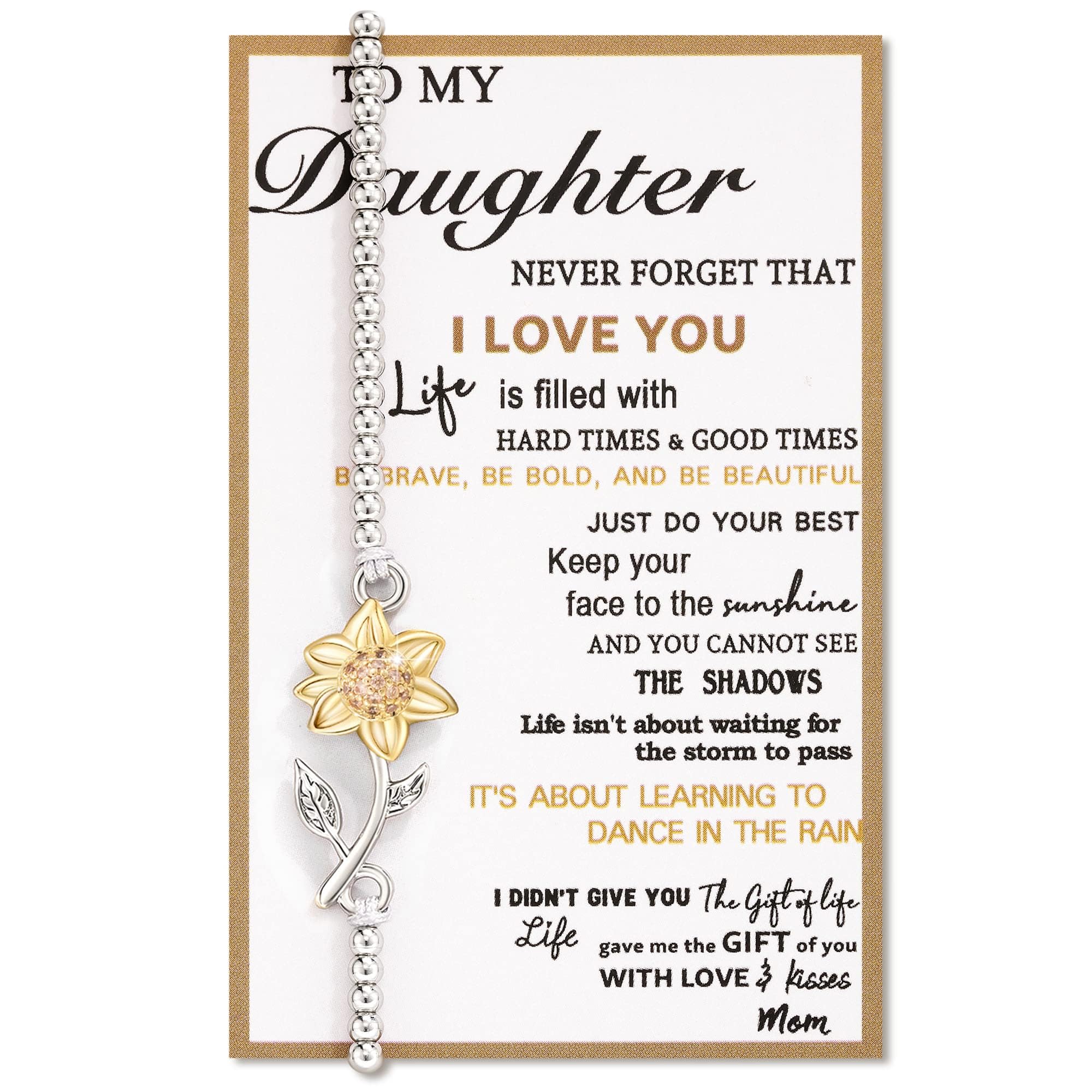 Tarsus Sunflower Gifts for Women Teen Girls, Sunflower Bracelets for Women