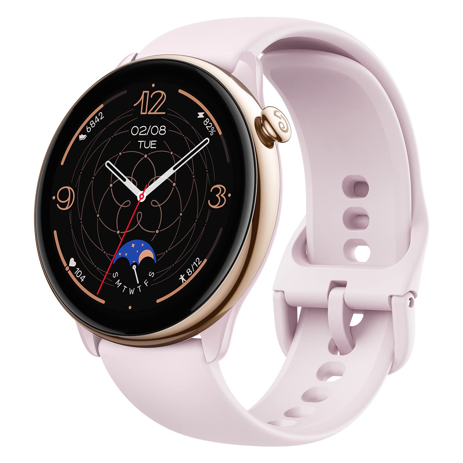 Amazfit GTR Mini Smart Watch 43mm, 14-Day Battery Life, GPS, AI Fitness App Enabled, Heart Rate & Sleep Health Monitoring, Activity Trackers and Smartwatches, Android iPhone Compatible, Misty Pink