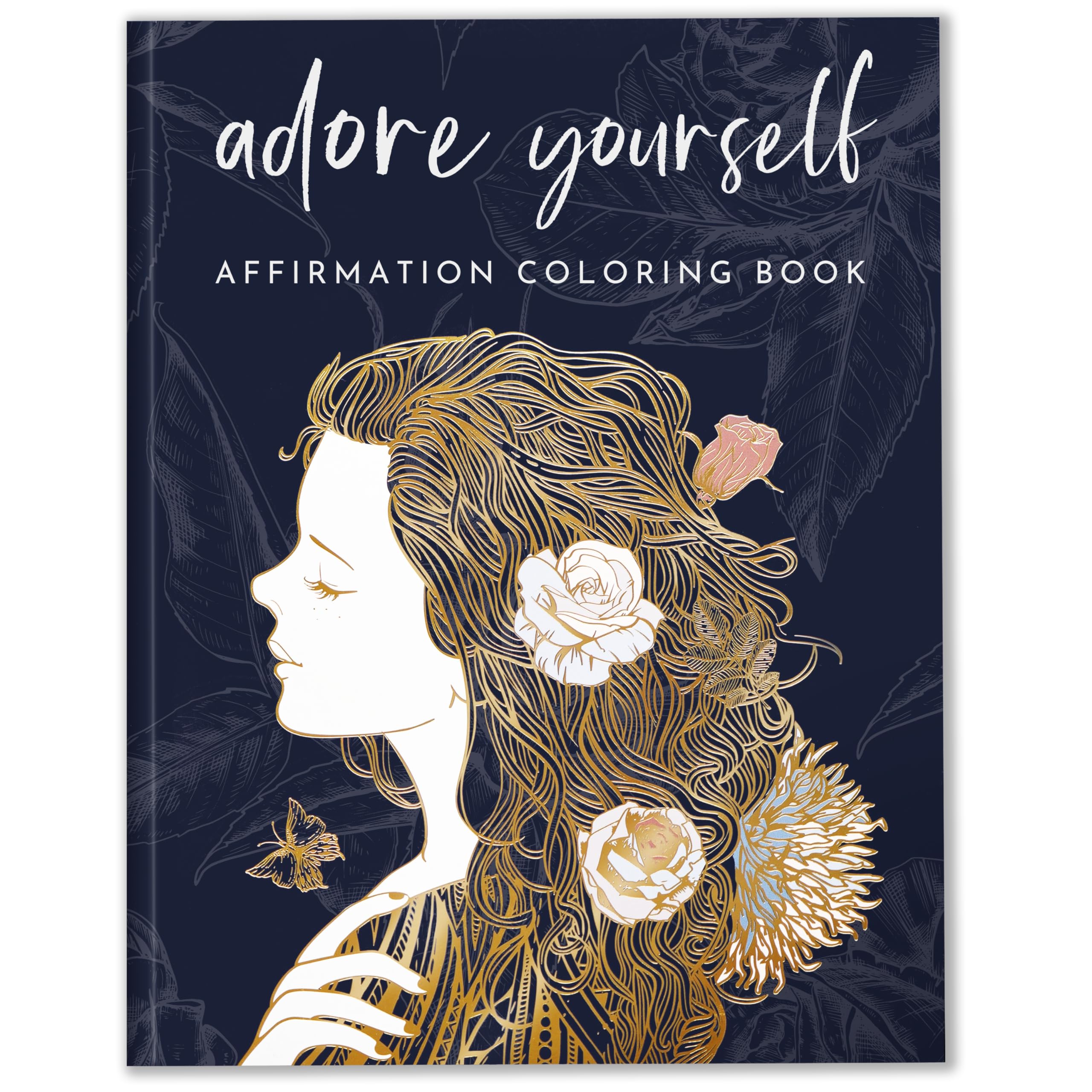 RYVE Adult Coloring Book for Women – Affirmations & Mindfulness Coloring Book for Adults Relaxation, Self Love Coloring Books for Women, Self Love Gifts, Positive Affirmations, Affirmation Gifts