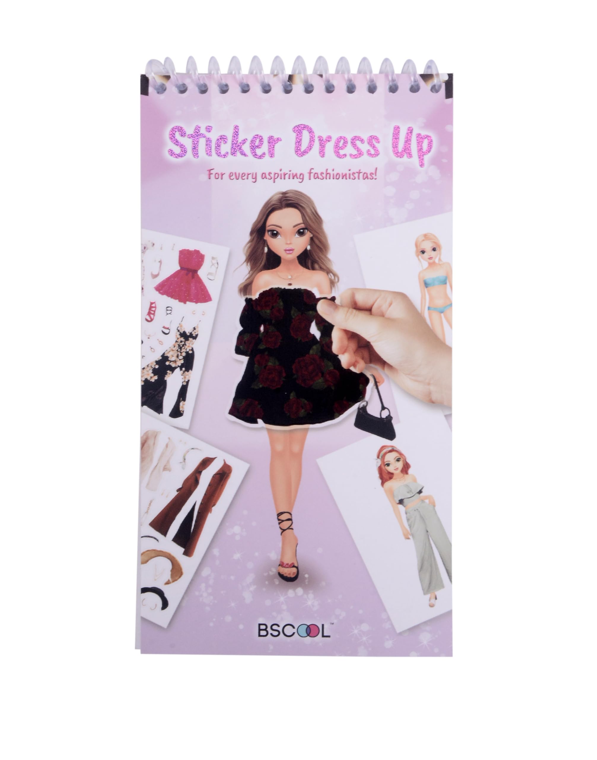 Sticker Dress up - Sticker Activity Book for Kids. Learn Girls Fashion Design with Stickers and Guides for Kids 5 and up. Little Designer Creativity Book. Stickers, Paper Dolls. Gift for Girls