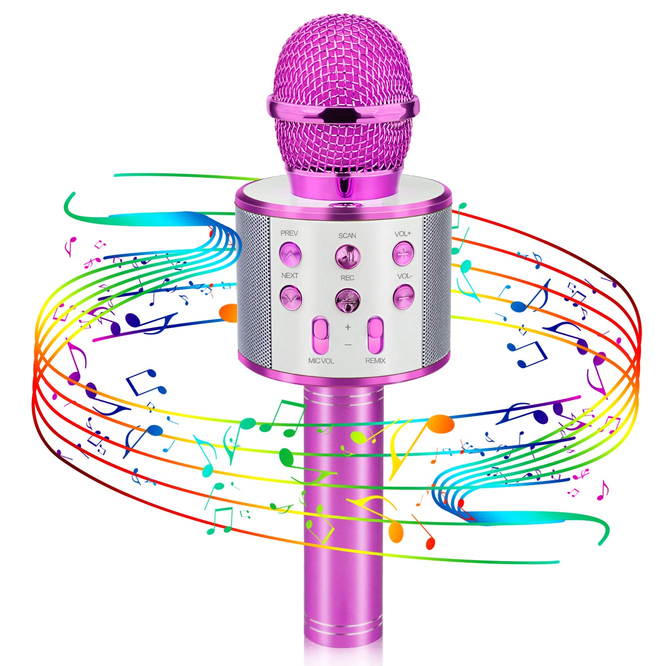 Popular Toys for 4-12 Year Old Girls, Wireless Bluetooth Microphone for Kids Music Toy for 5-11 Year Old Kids Girl Party Gift Age 4-12 Girl