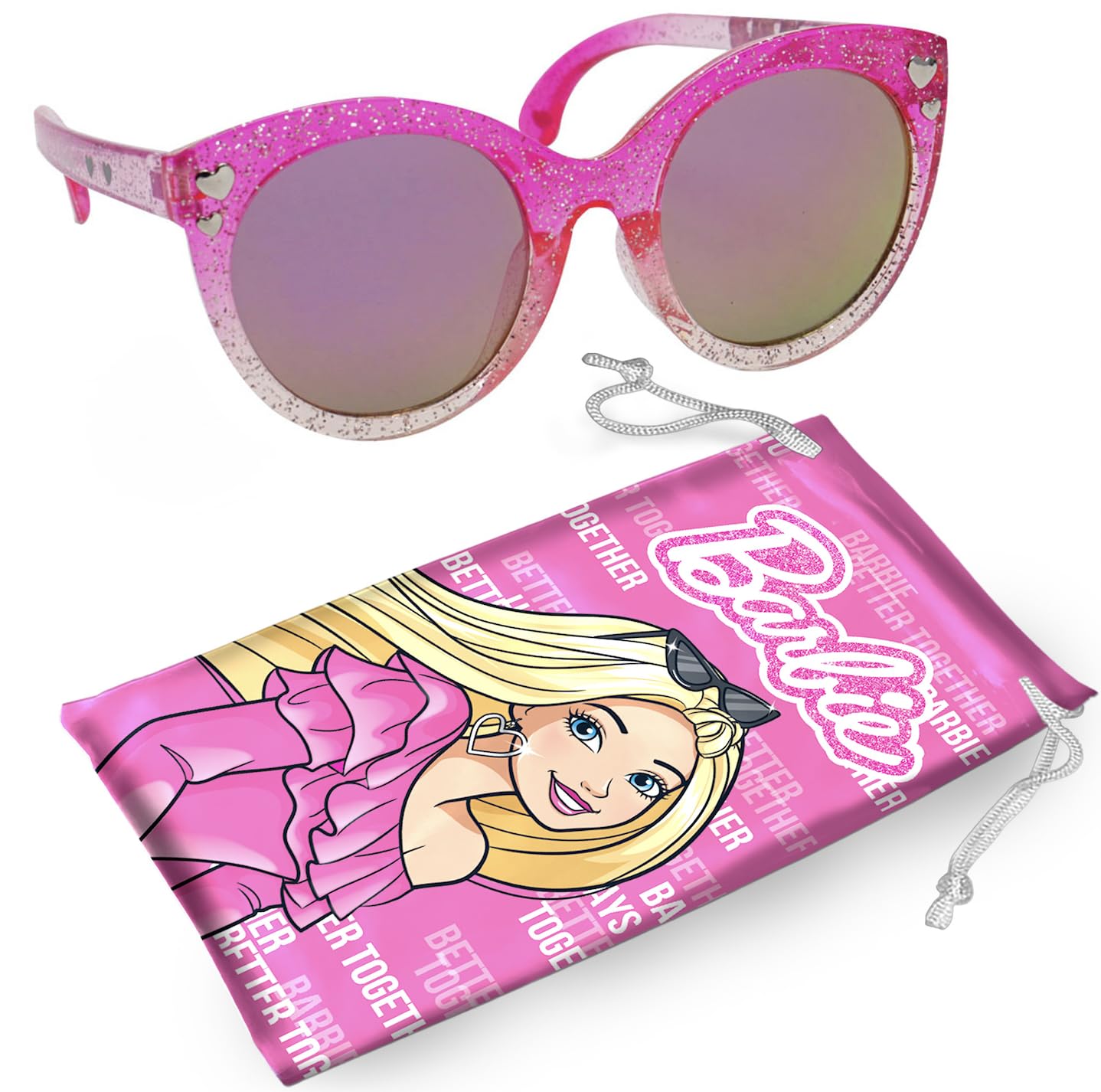 Barbie Kids Girls Sunglasses - Stylish, Comfortable & Durable UV-Protection Barbie Sunglasses - Officially Licensed Product