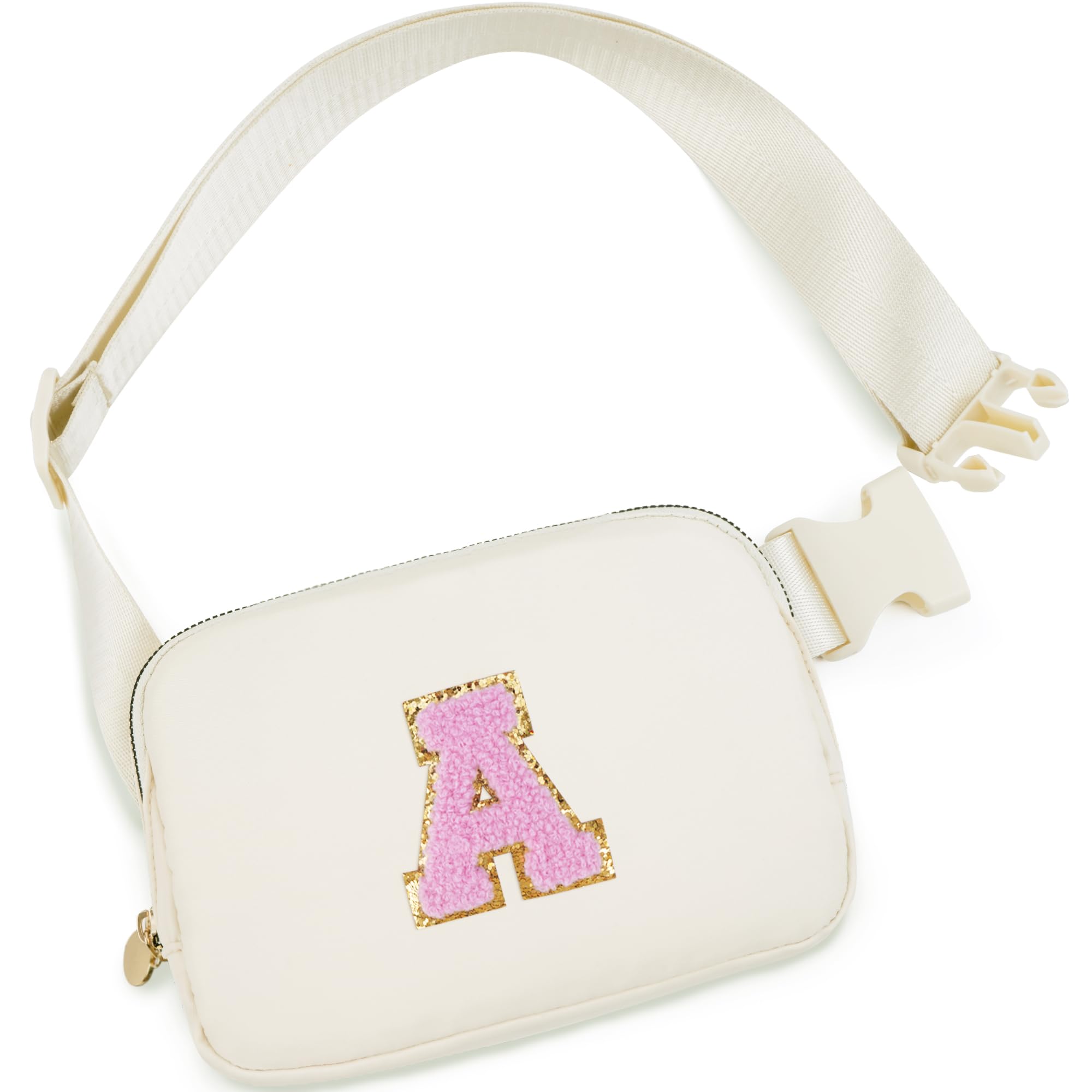 Birthday Gifts for 4 5 6 7 8 9 10 11 12 13 Year Old Girls,Easter Gifts for Teens Kids Daughter Sister Her,Fanny Pack Crossbody Bag Belt Bag Cute Trendy Stuff | Cream,A