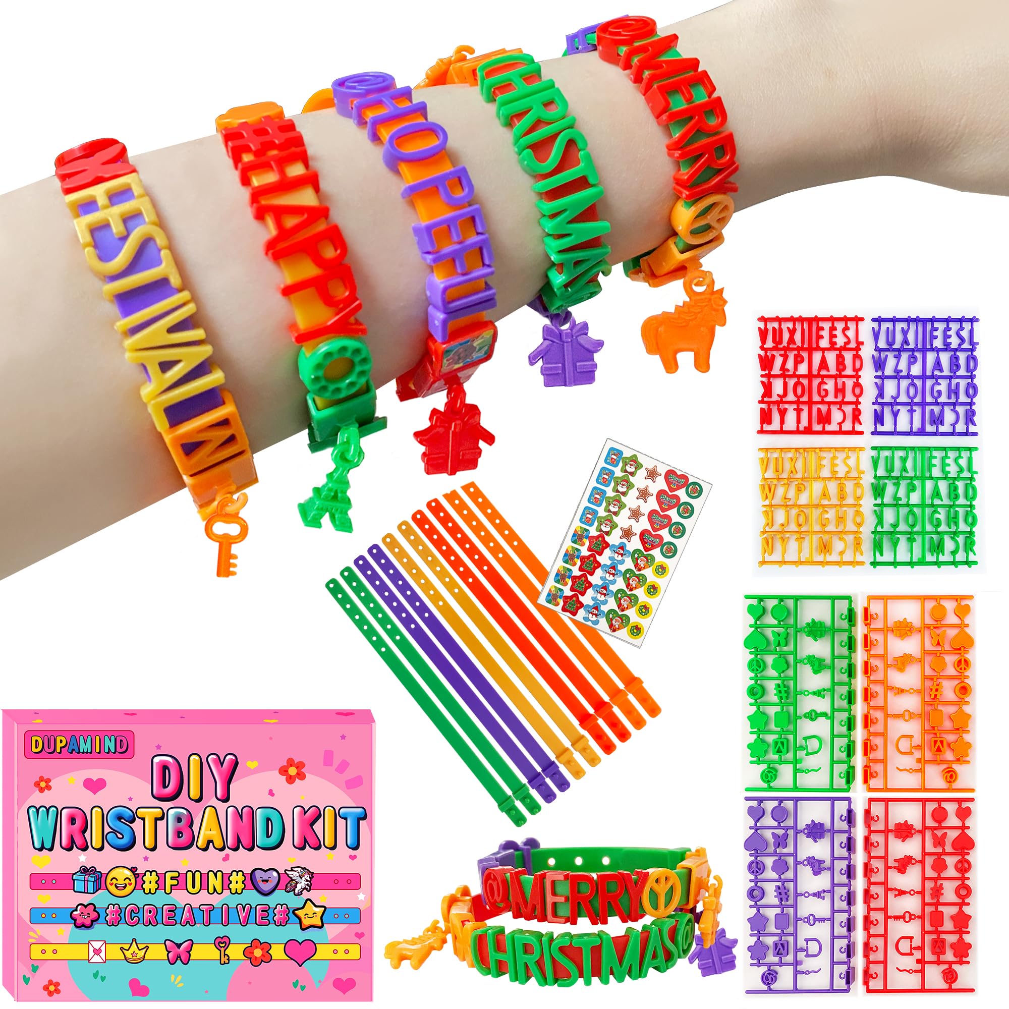 Art & Craft Kits for Kids, DIY Friendship Bracelet Making Kit for Girls, Jewelry Making, Christmas Gifts for Ages 6-12, Toys for Ages 5, 6, 7, 8, 9, 10, 11, 12 Years Old, Party Craft Activity