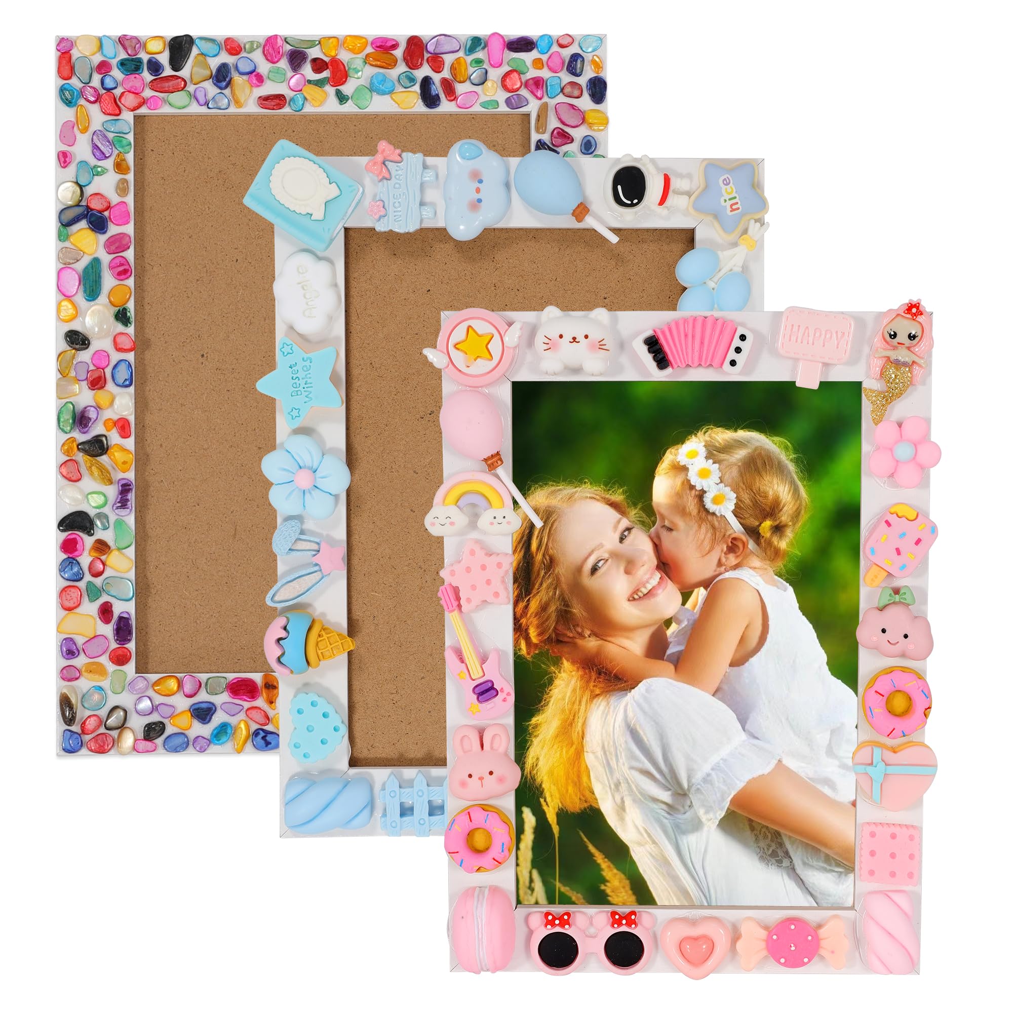 ZALIAFEI 3PCS Mosaic Photo Frame Craft Kit, DIY Crafts Crafts for Girls 8-12, Arts and Crafts Gifts for 10 Year Old