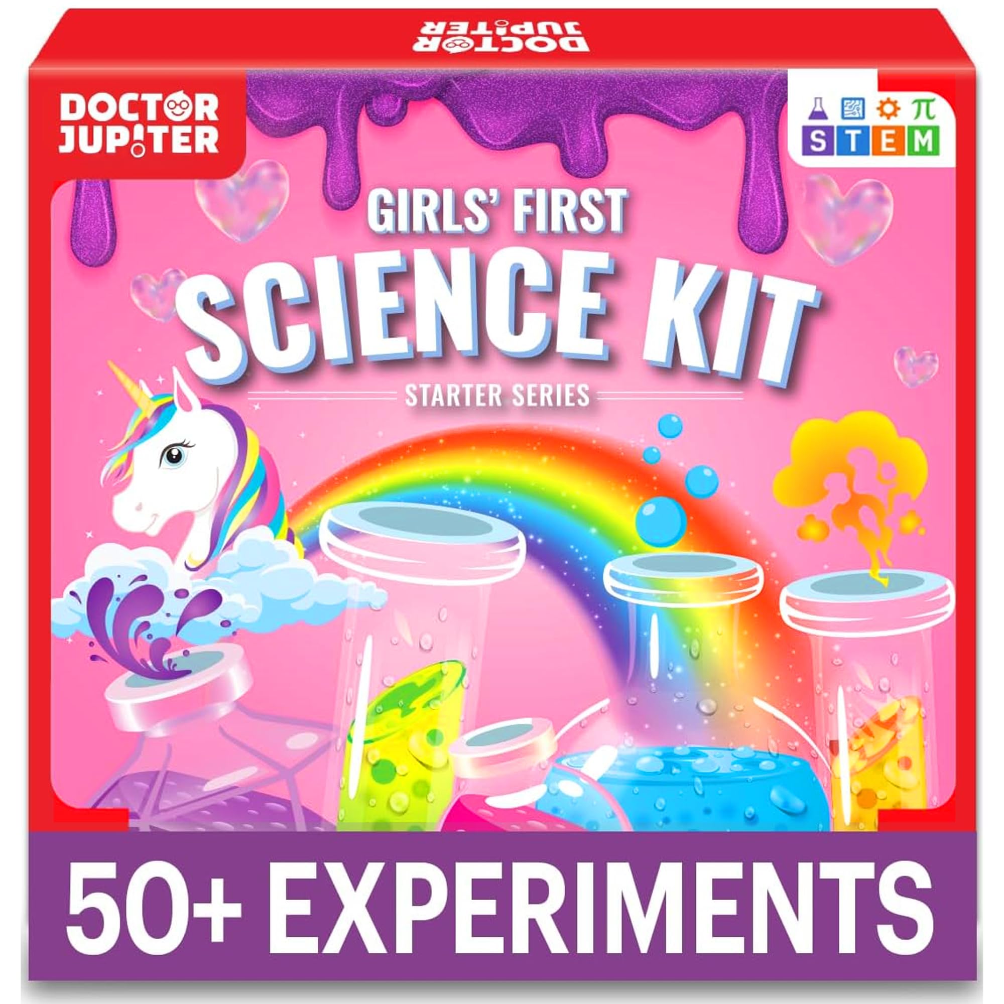 Doctor Jupiter Girls’ First Science Kit for Kids Ages 4-5-6-7-8-9-10-11-12 | Birthday, Easter Gift Ideas for 4+ Year Old Girls | STEM Learning & Educational Toys | Preschool Learning Activities