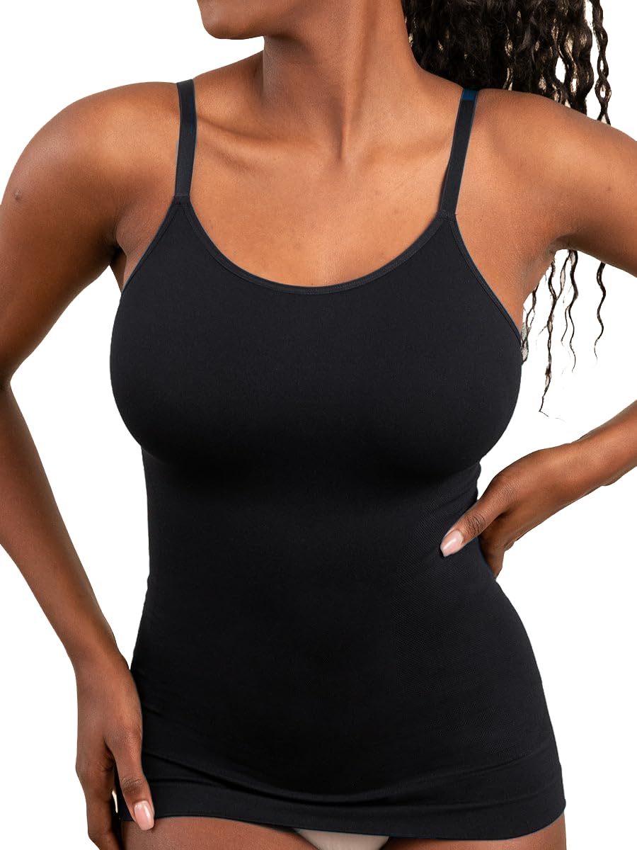 SHAPERMINT Womens Tops - Scoop Neck Cami Body Shaper for Women, Shapewear Tummy Control, Camisole Tank Tops for Women