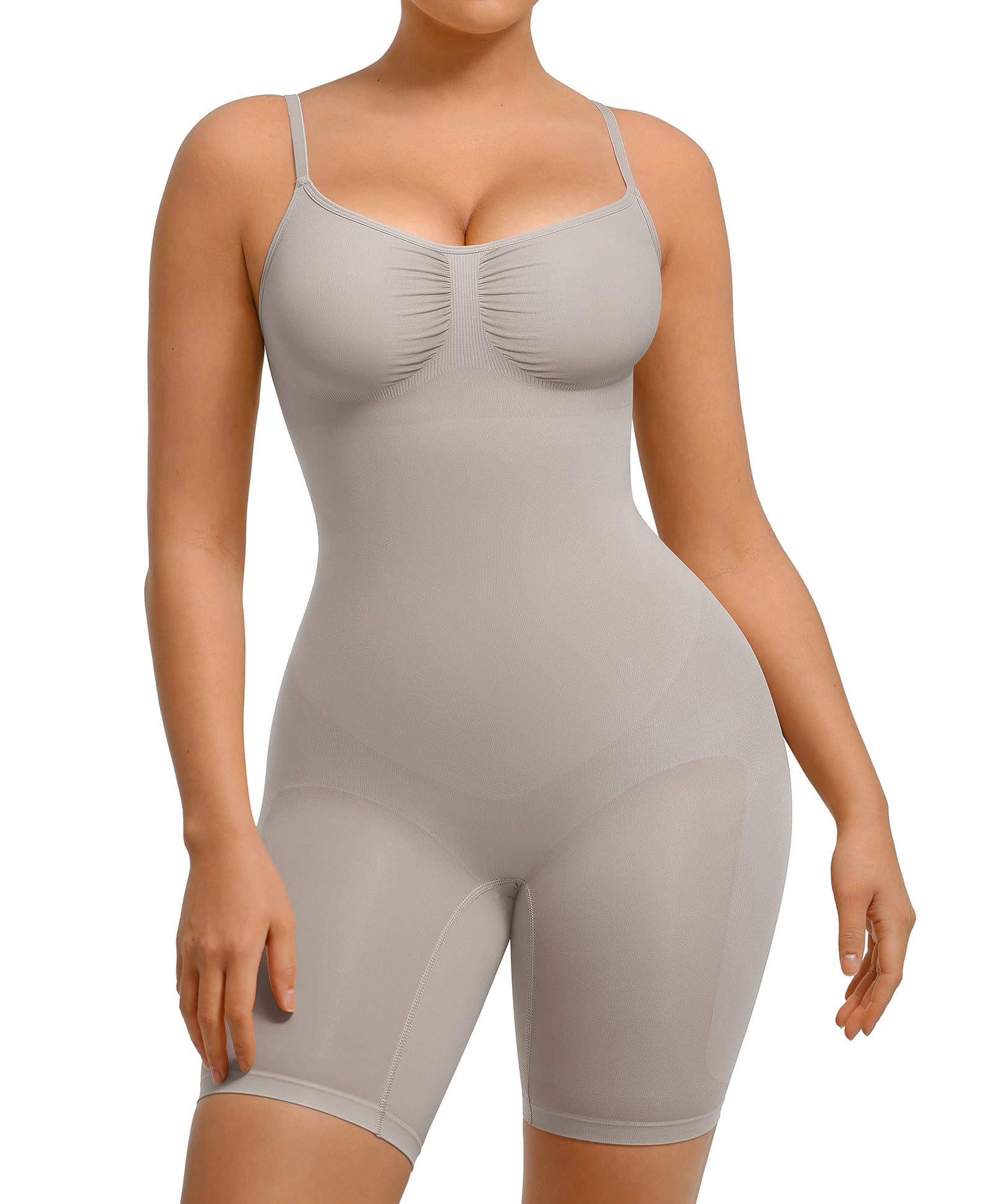 FeelinGirl Shapewear Bodysuit Tummy Control Seamless Sculpting Butt Lifter Body Shaper for Women