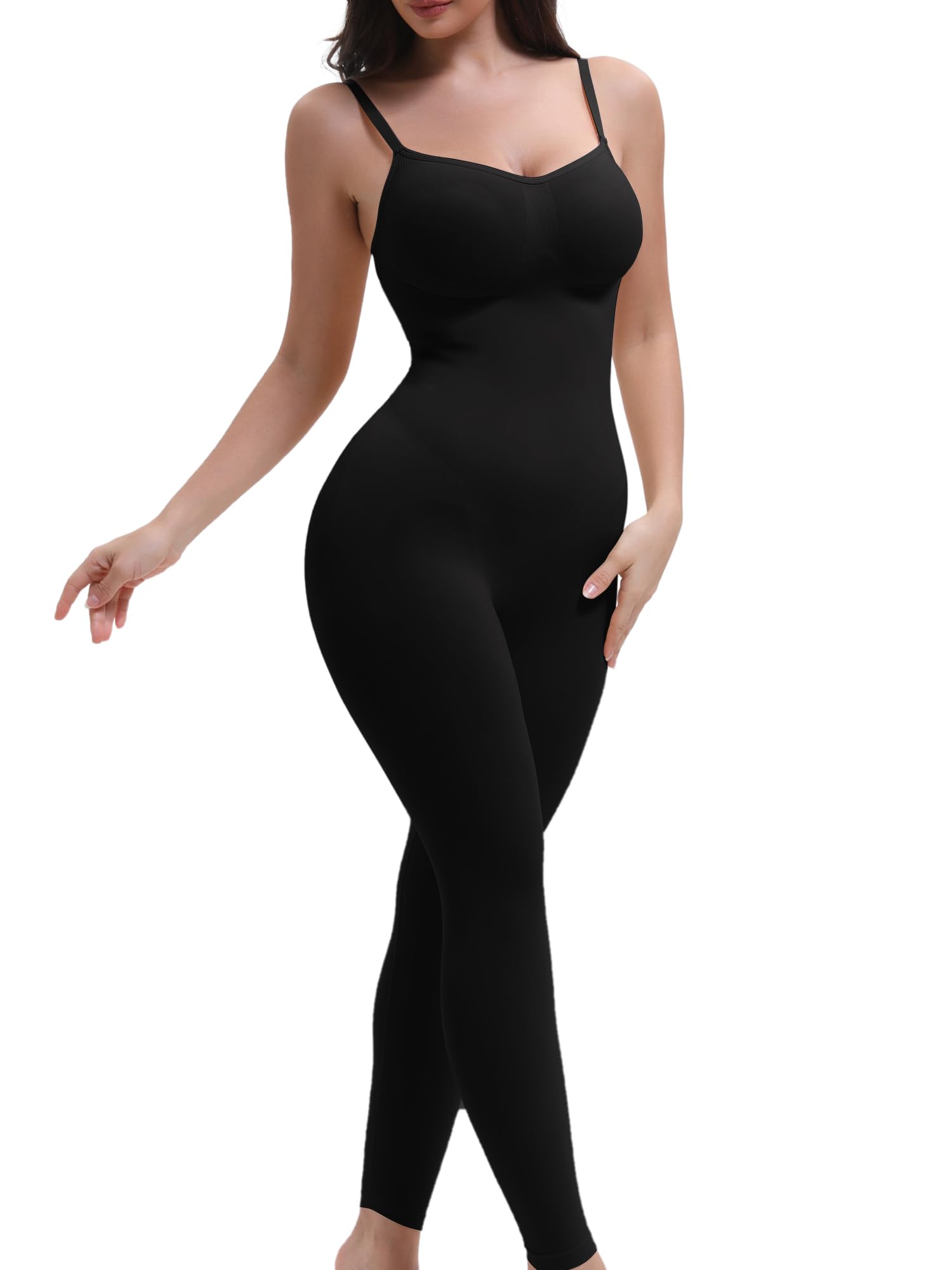 SHAPERX Women's Tummy Control Shapewear Leggings High Waisted Full Body Compression Seamless Shaper Bodysuit