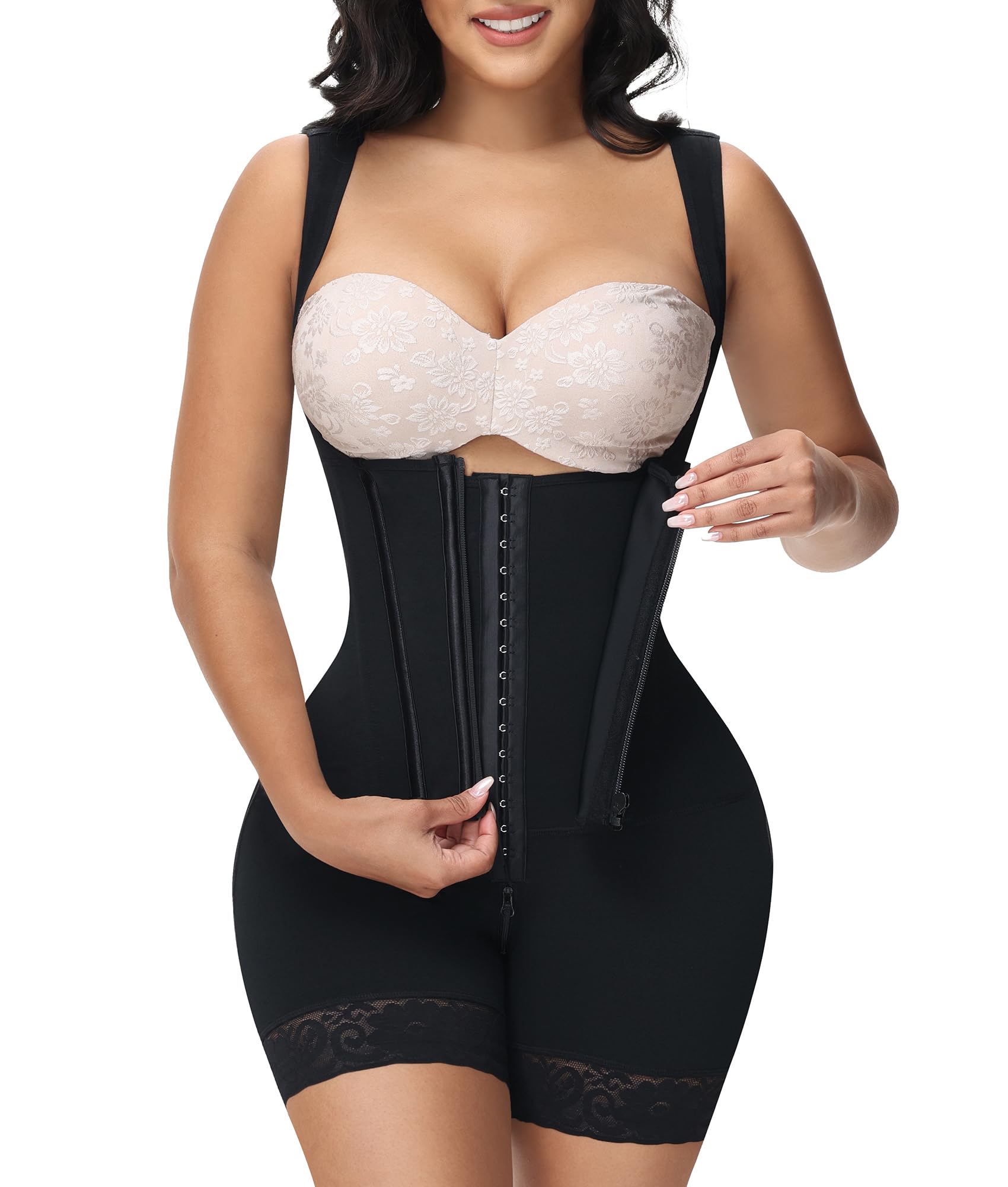 M MYODRESS Fajas Colombianas Moldeadoras Shapewear Tummy Control Body Shaper Girdles Post Surgery Compression Garment