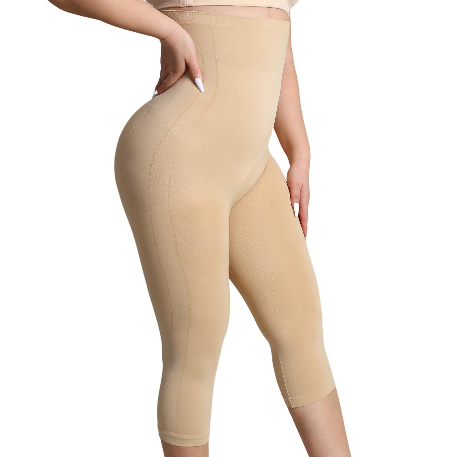Shapewear Leggings for Women Tummy Control High Waisted Seamless Body Shaper Butt Lift Thigh Slimmer