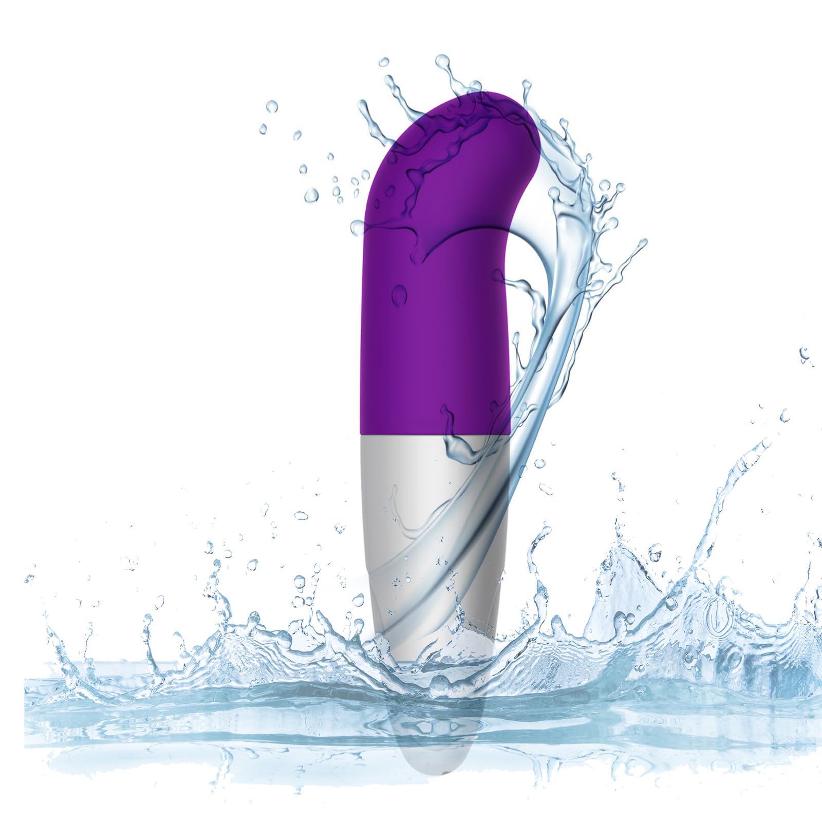 Cordless Mini Upgraded Massage Stick Handheld Electric Back Massager,Handheld Deep Tissue Neck Back Shoulder Body Massager Tool (Purple)