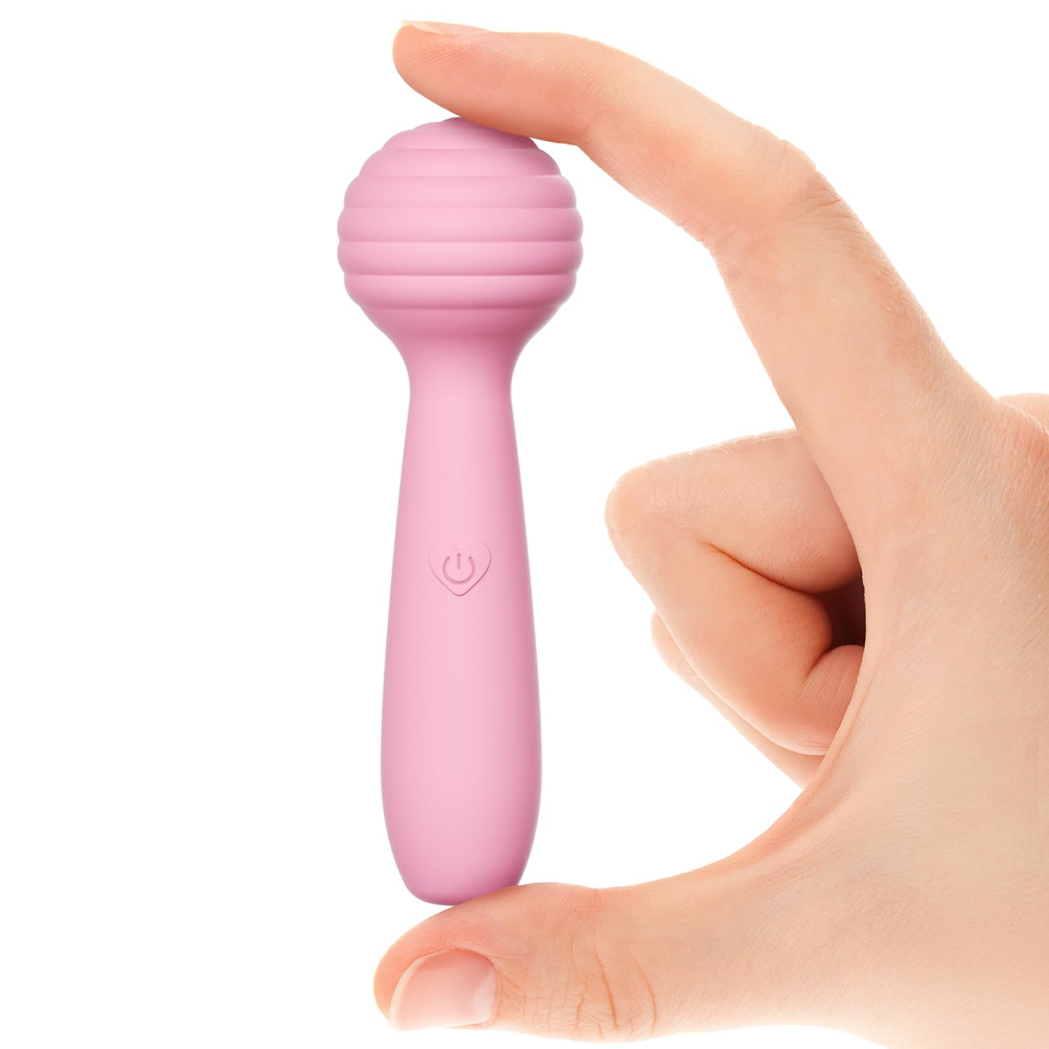 Portable Electric Travel Massager, Pinkmini Powerful Handheld Mini Muscle Massage Tool (Light Pink)