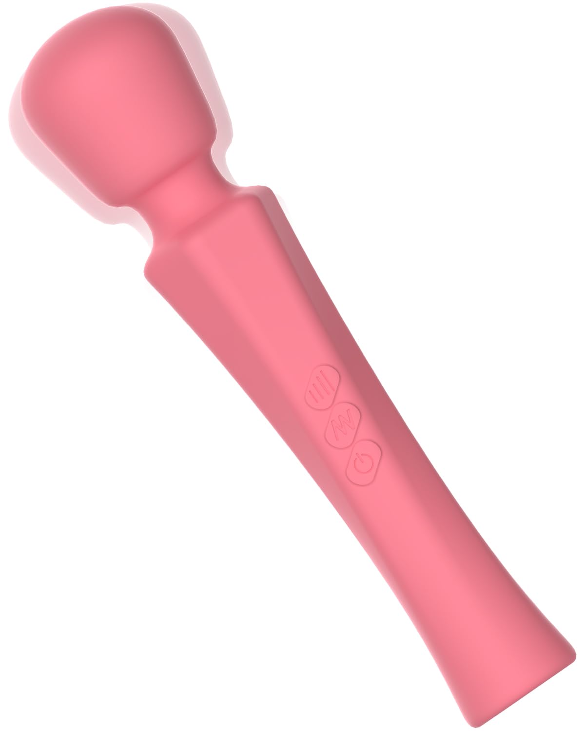 Cordless Electric Neck Massager, Handheld Rechargeable Waterproof Muscle Massager (Deep Pink)