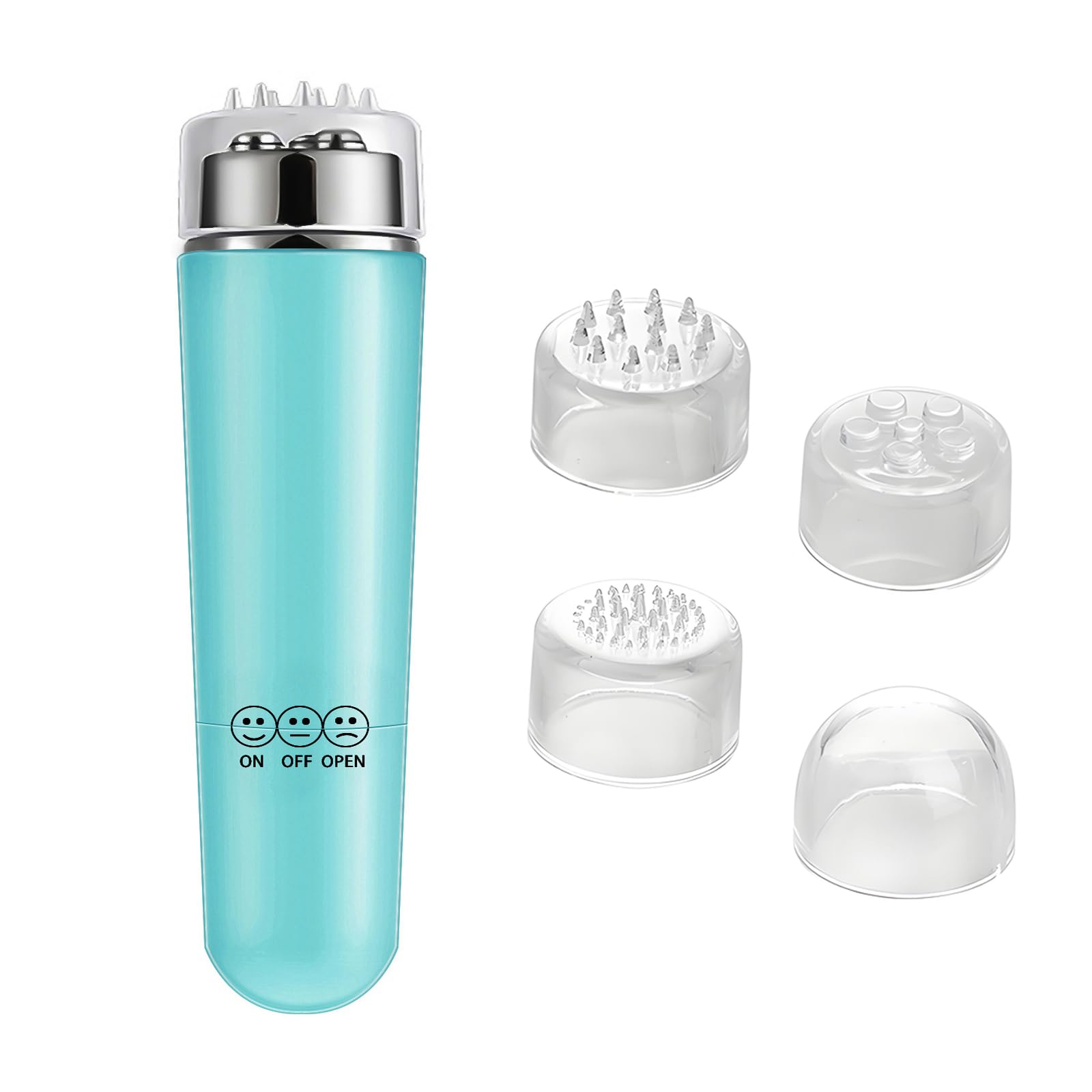 Mini Massager - Travel Massage Tool for Face, Neck & Back (Green)