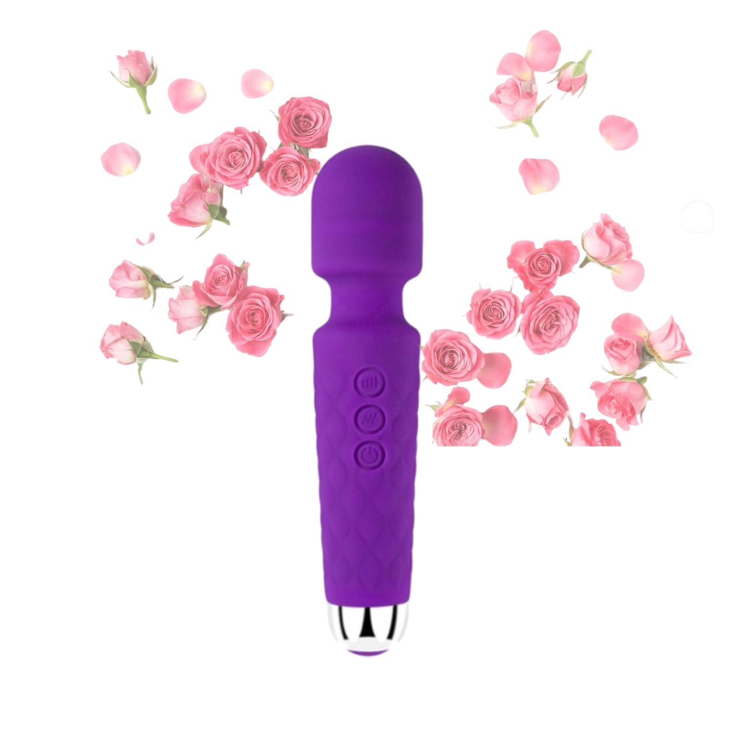 Portable Cordless Massager Multiple Speeds and Modes for Body Neck and Back Purple
