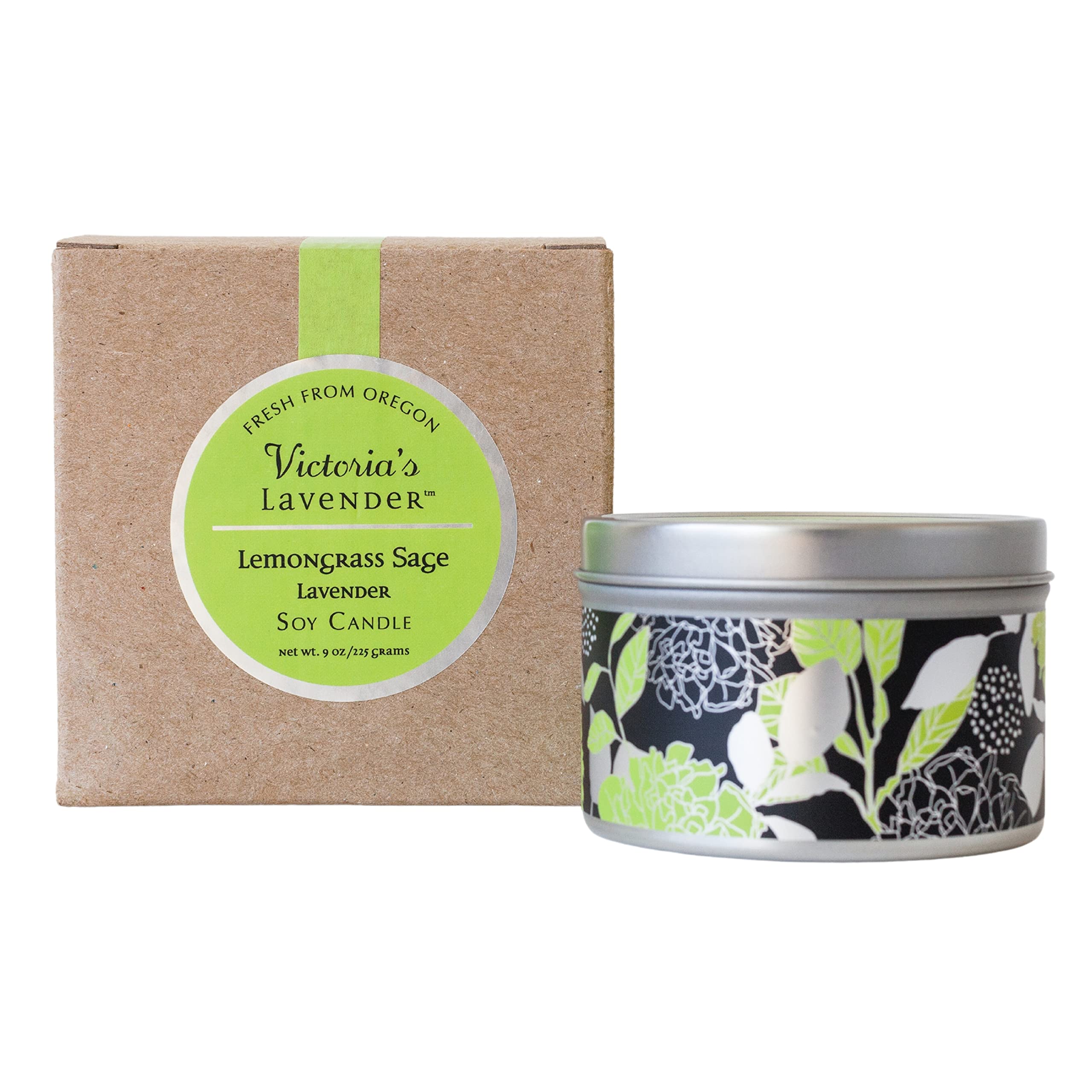 Lemongrass Lavender Luxury Scented Candles 8 Oz - Scented Candles for Home and Relaxation with Essential Oil, Ideal Soy Wax Aromatherapy, Aesthetic & Romantic by Victoria's Lavender