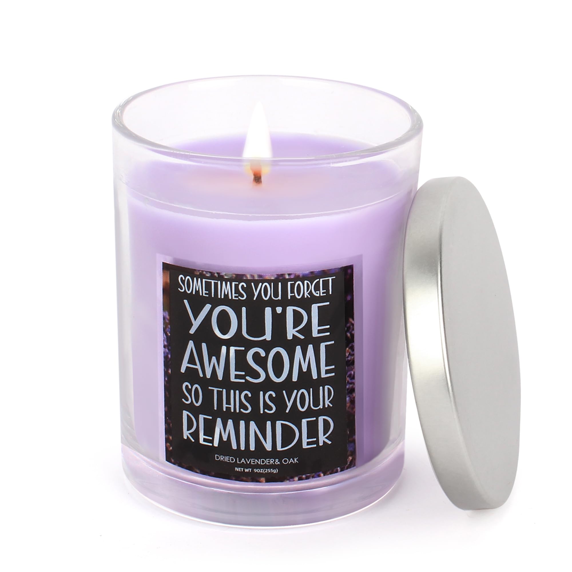 Birthday Gifts for Women, Her, Female Friend, Friendship Gifts for Women, Thank You Gifts, Appreciation Gifts for Coworker - 20oz Lavender Scented Candle