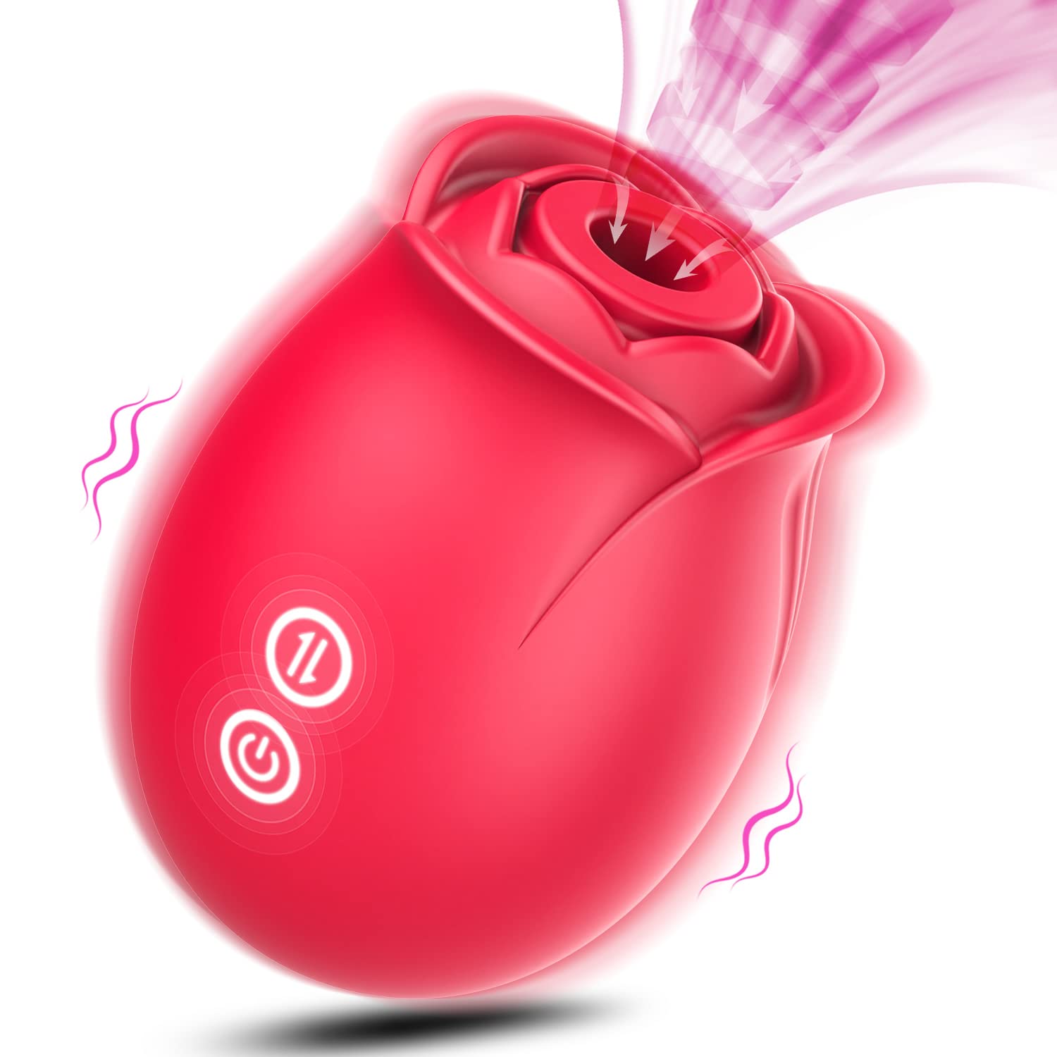 Sex Toys Rose Dildo Vibrator - Upgraded Adult Toys with 5 Sucking & Vibrating Modes for Women Clitoral Nipple, Rose Sucker Sex Toy Clitoral G Spot Vibrators for Woman Couples Adult Sex Games