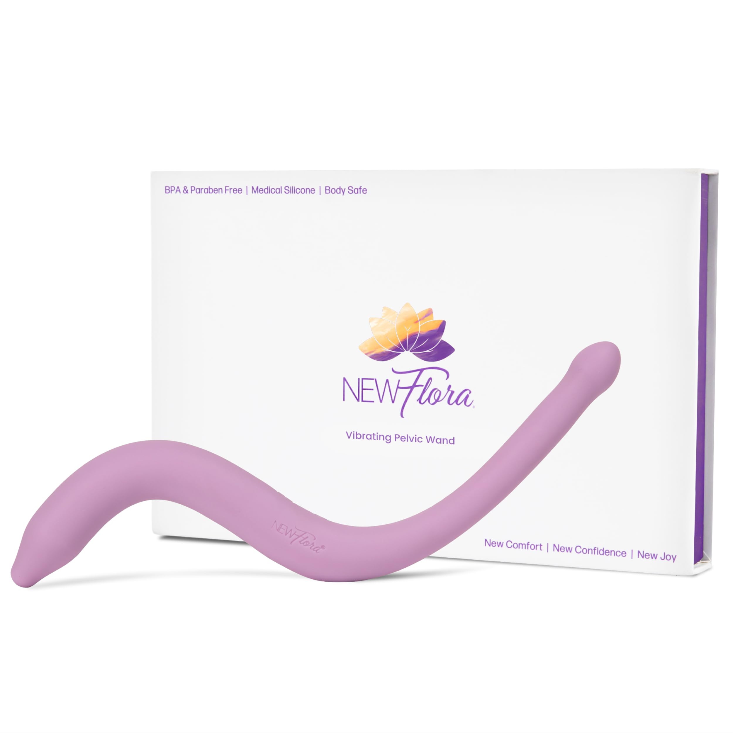 Pelvic Wand with Vibration for Women & Men, S Shaped Massage Tool for Pelvic Muscle Tension Relief - Pelvic Floor Perineal Massage Wand