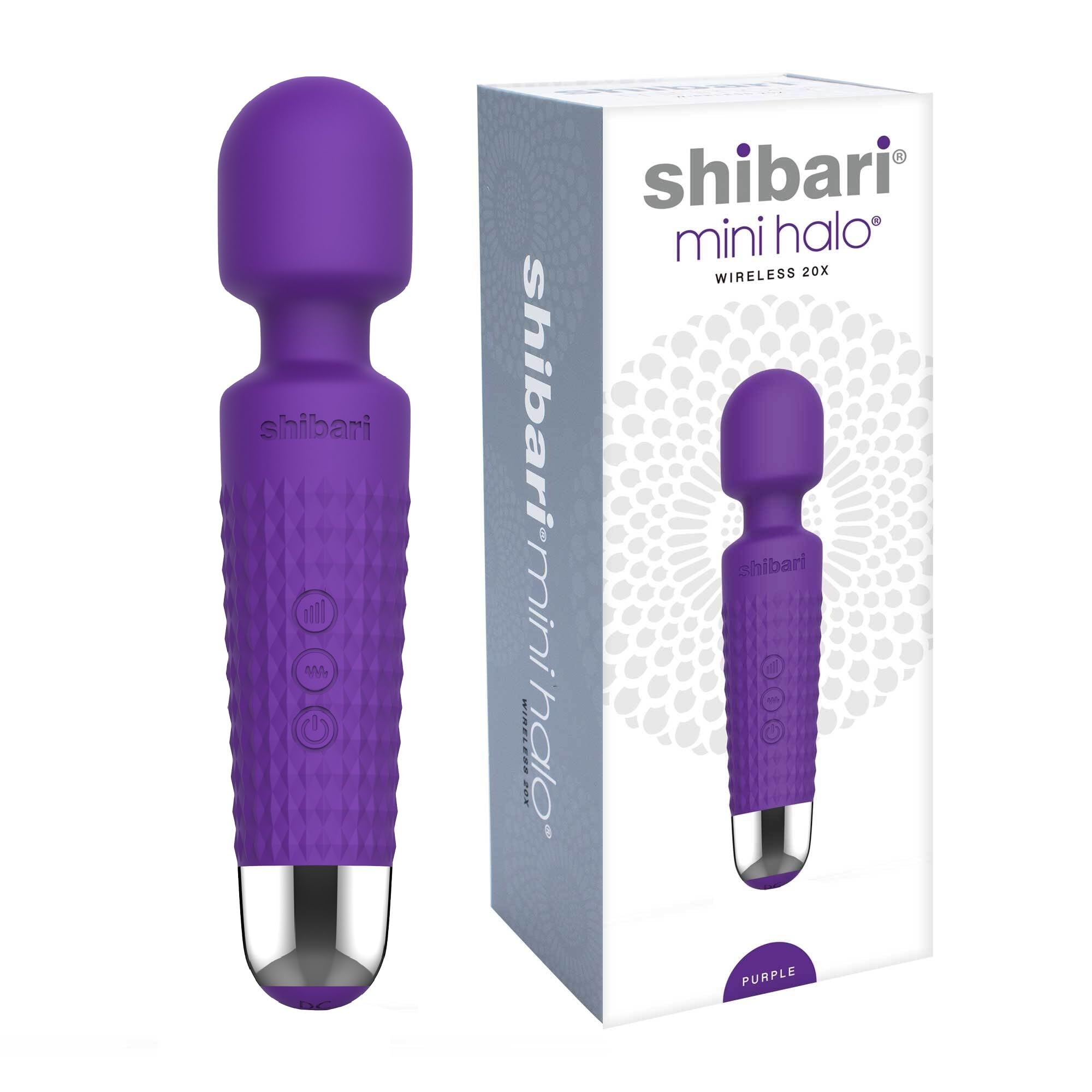 Shibari Mini Halo Vibrator, Wand Massager Vibe, Cordless, Quiet, High Power & Waterproof, Vibration Clitoris Stimulation, Adult Sex Toys, Personal Vibrator for Women, Sex Vibrators (Purple)