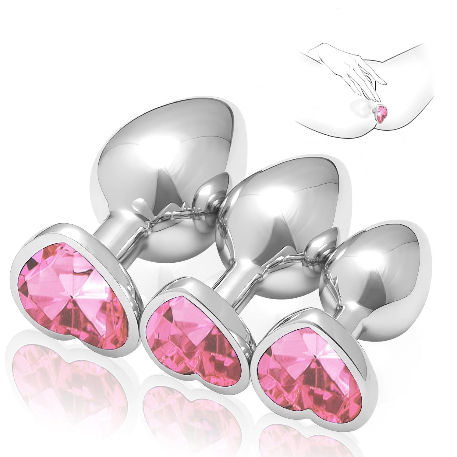 Stainless Steel Plug Anales Trainer Set Portable Anales Relaxing Plug Butt Adult Toy Exercise Tool for Men Women Sunglasses Z44